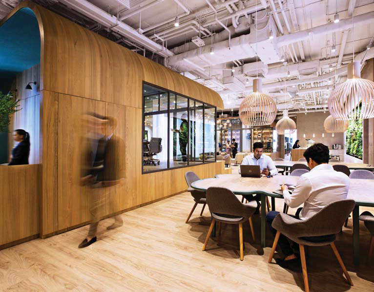 Artist’s impression of the communal workspace at The Work Project