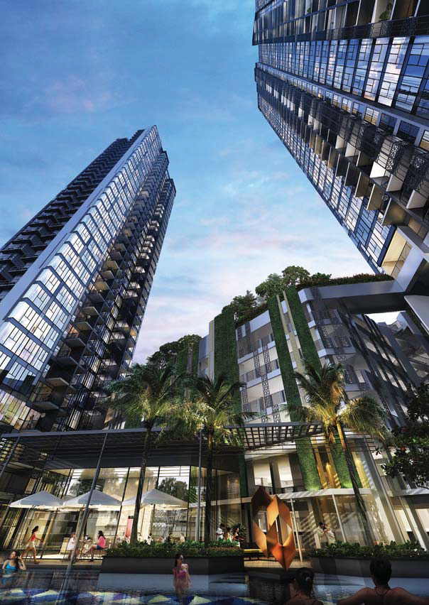 Artist’s impression of the 578-unit Gem Residences with 37- and 38-storey towers