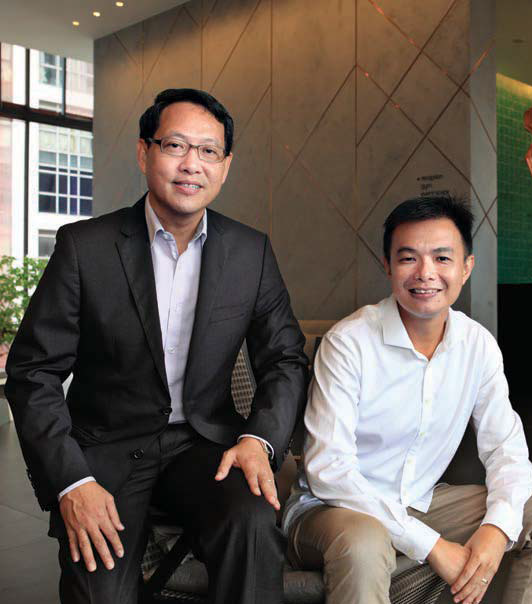 Far East Organization’s Lee (left) and WOHA’s Phua