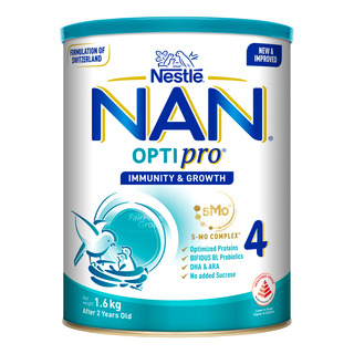 nan milk for 4 years old