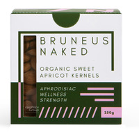 Bruneus Naked Organic Sun Dried Fruits - Sweet  Apricot Kernels