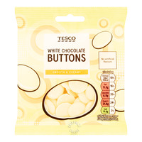 Tesco Chocolate Buttons - White