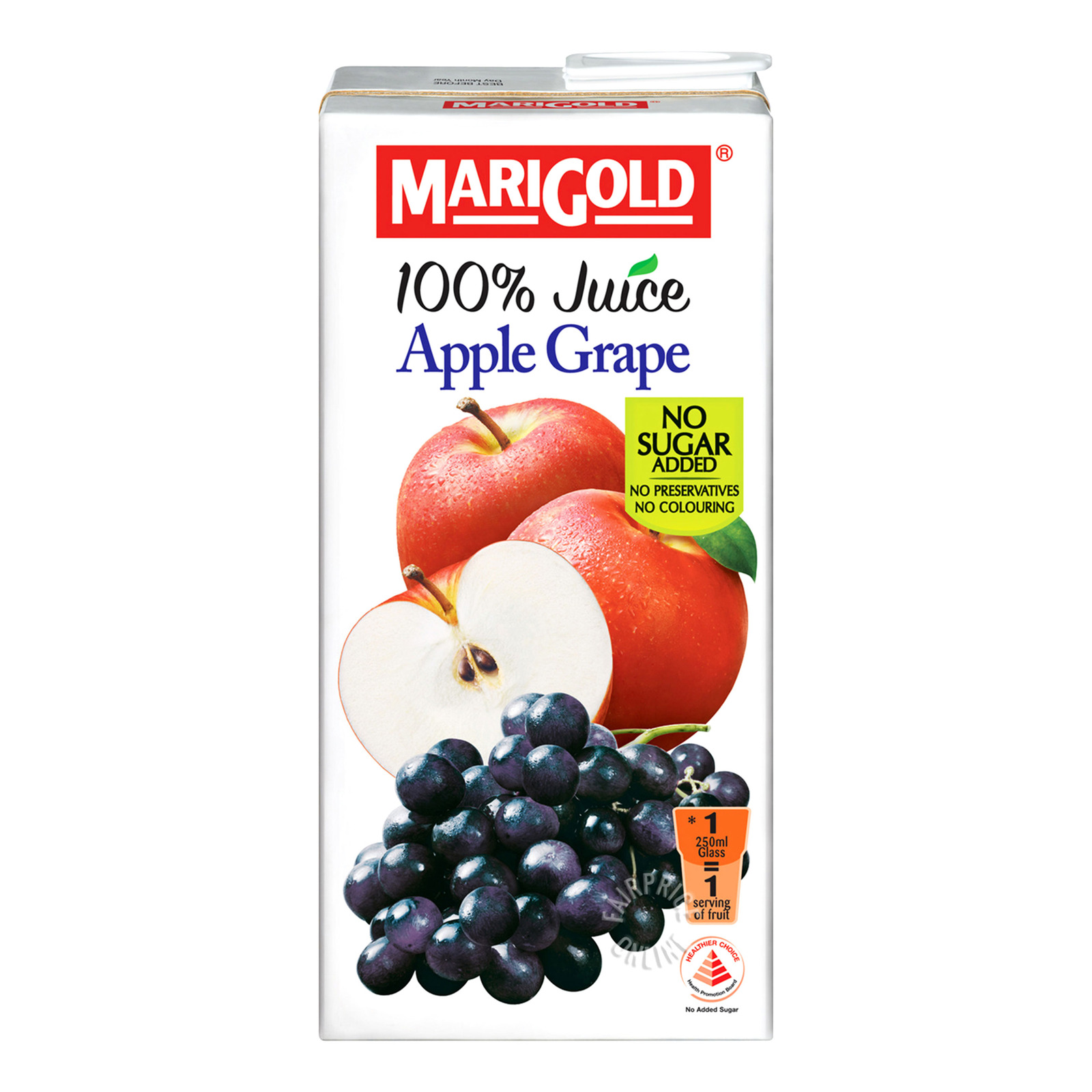 Marigold 100% Packet Juice - Apple Grape