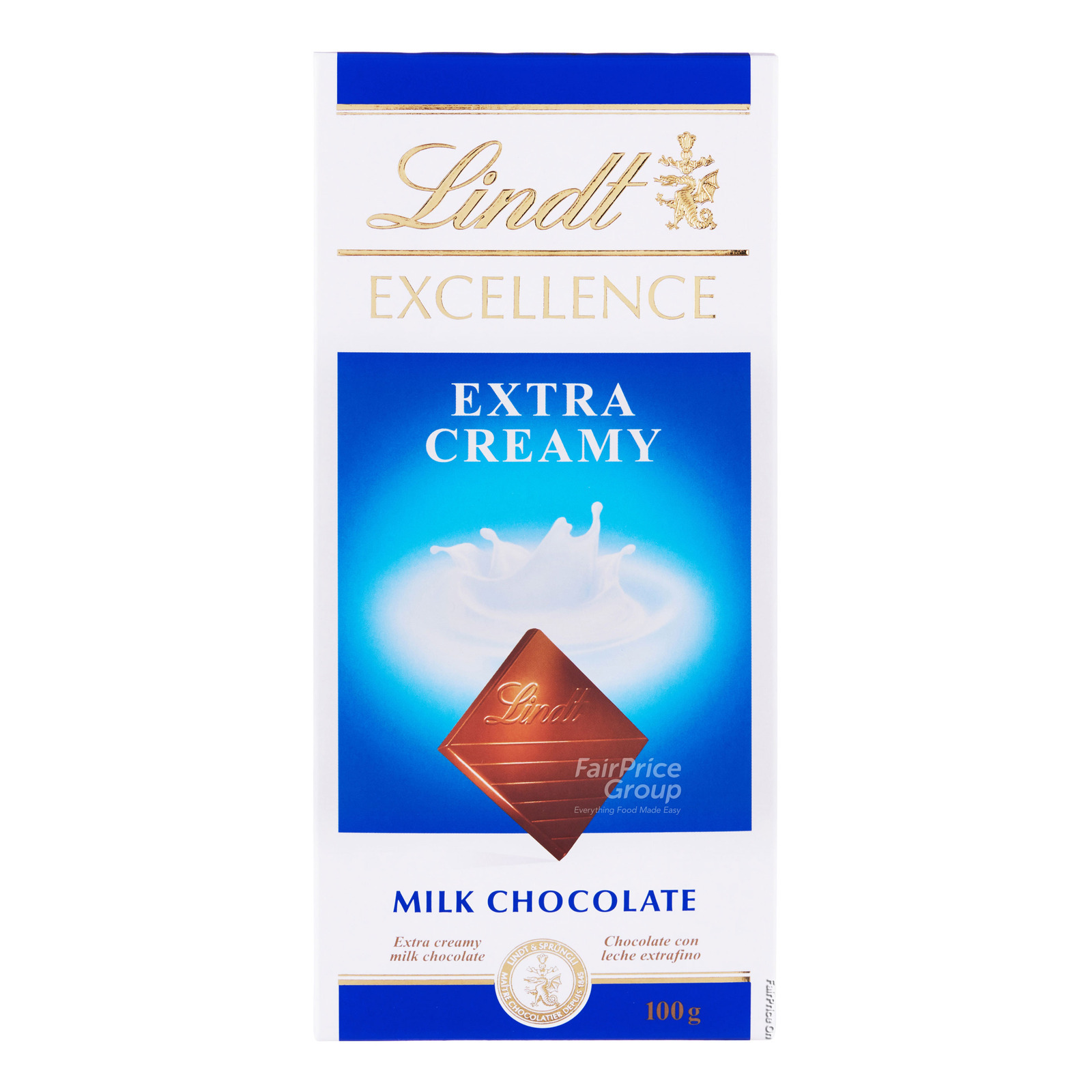 Lindt Excellence Chocolate Bar - Extra Creamy (Milk)