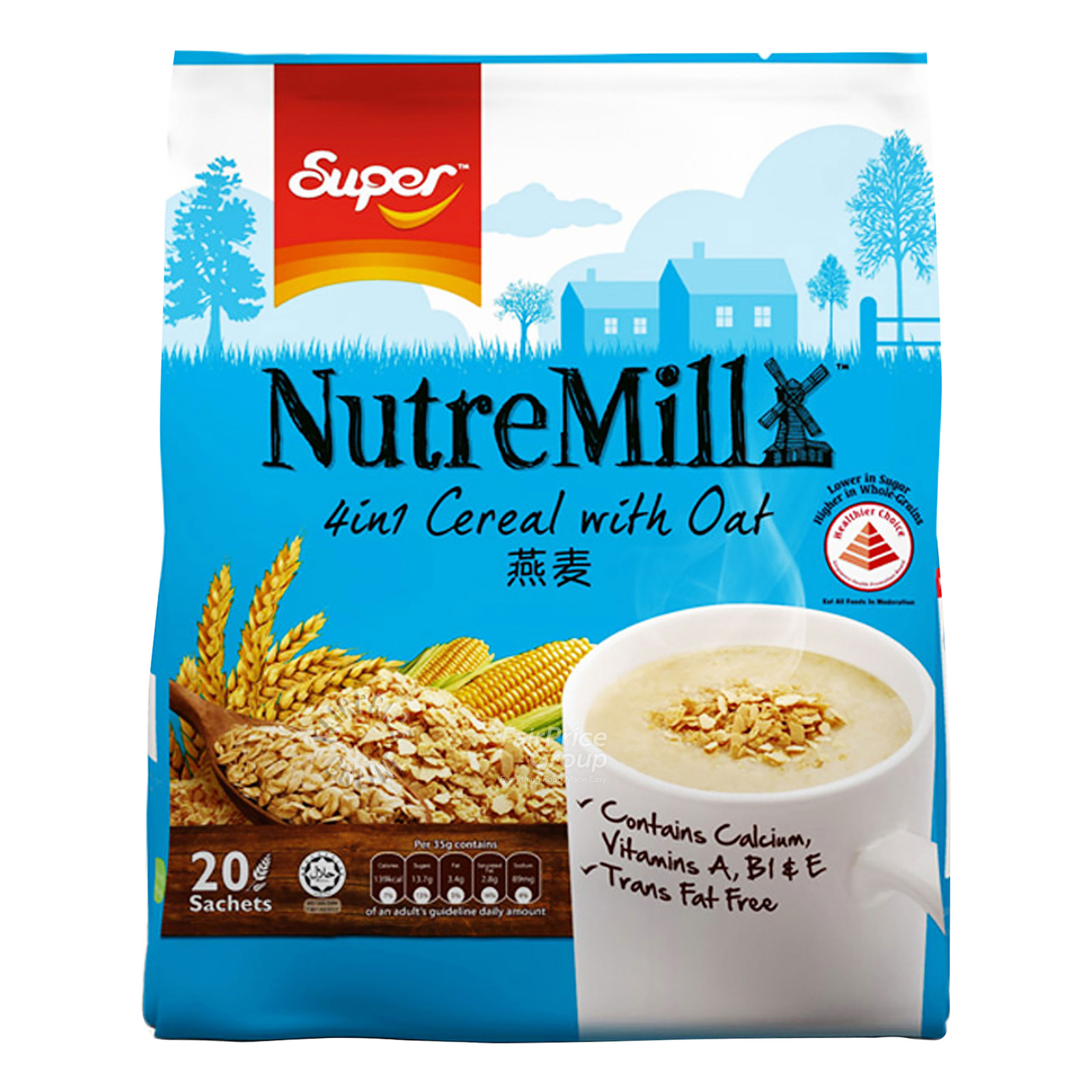 Super Nutremill 4 in 1 Instant Cereal Drink - With Oat