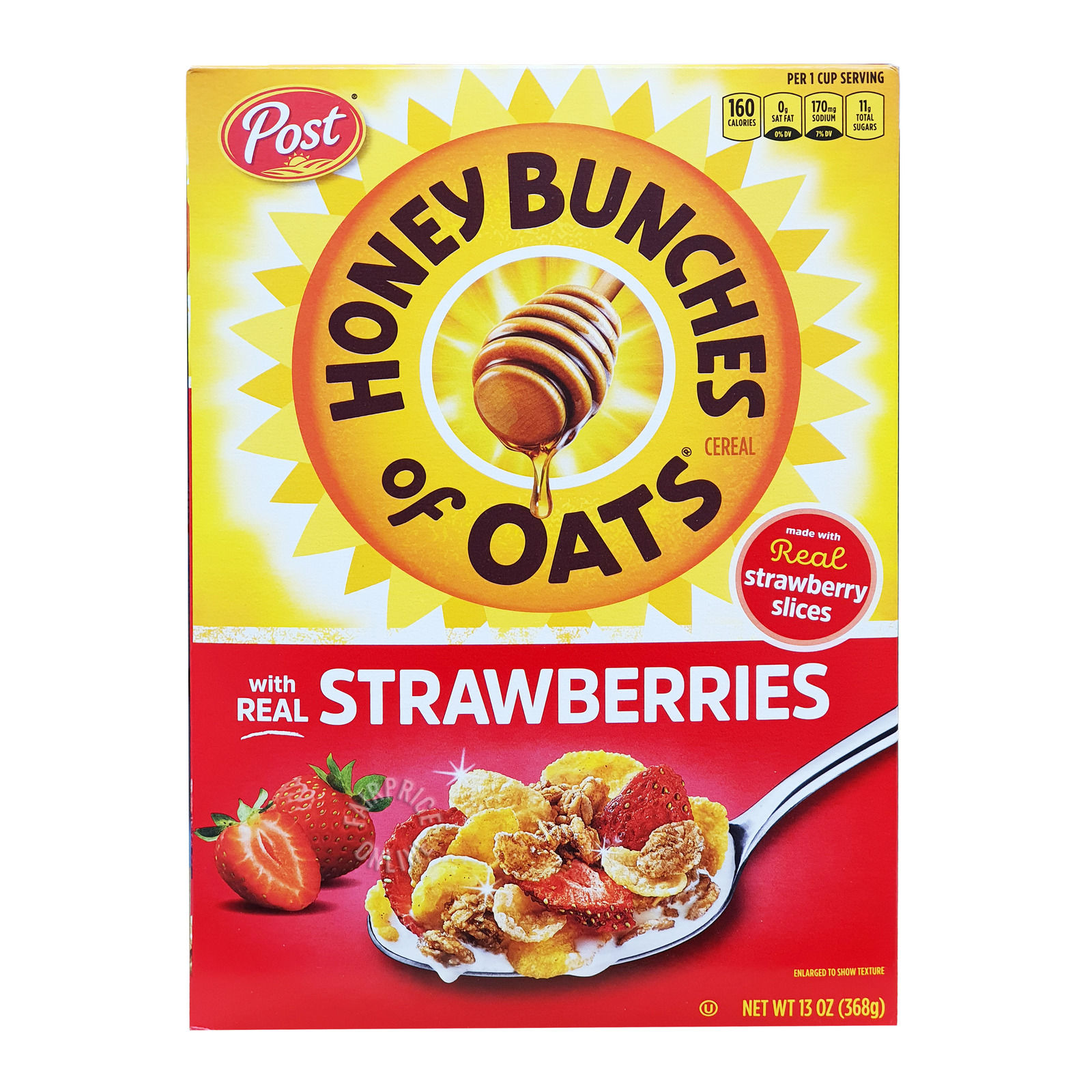 Post Honey Bunches Of Oats Cereal - Real Strawberries