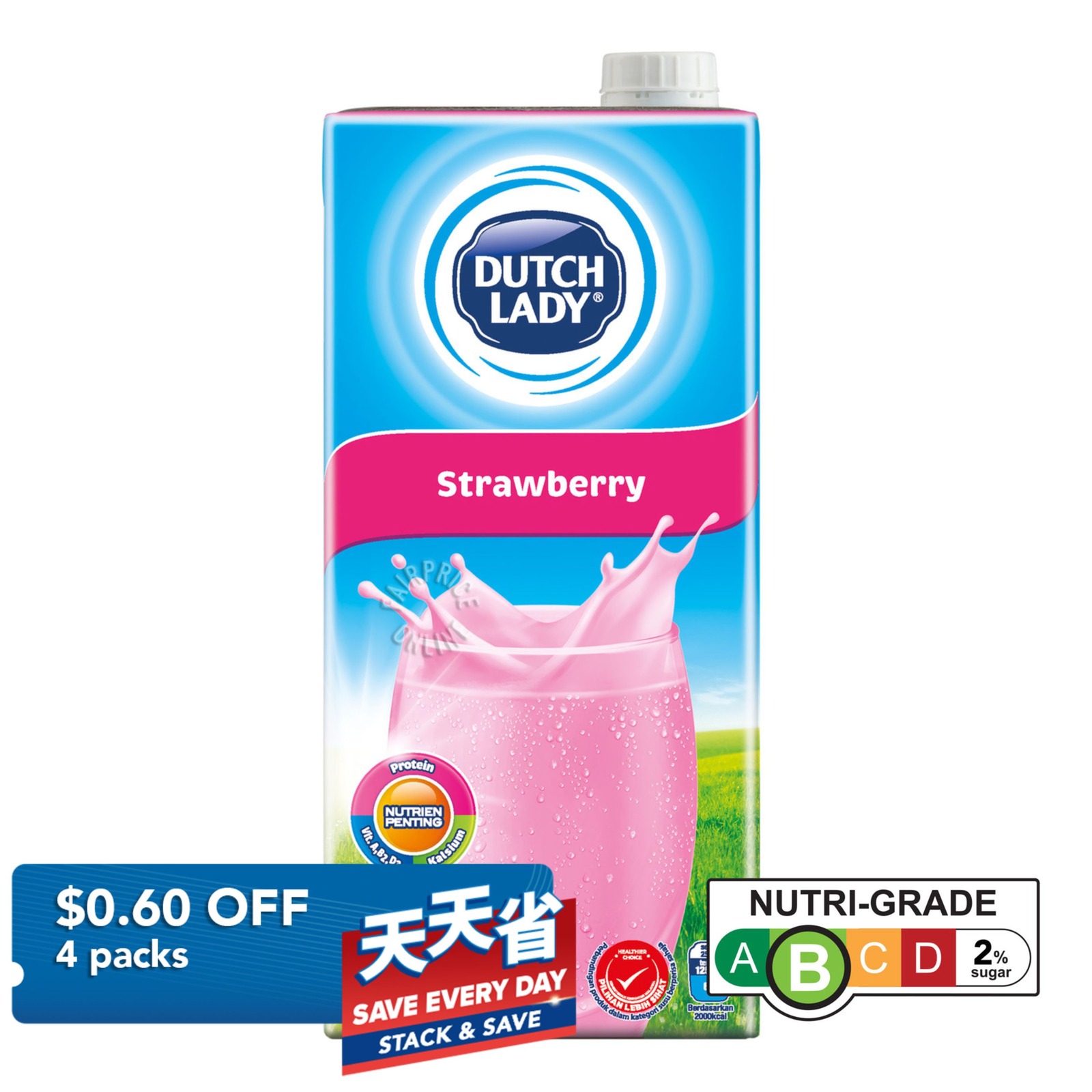 Dutch Lady UHT Milk - Strawberry