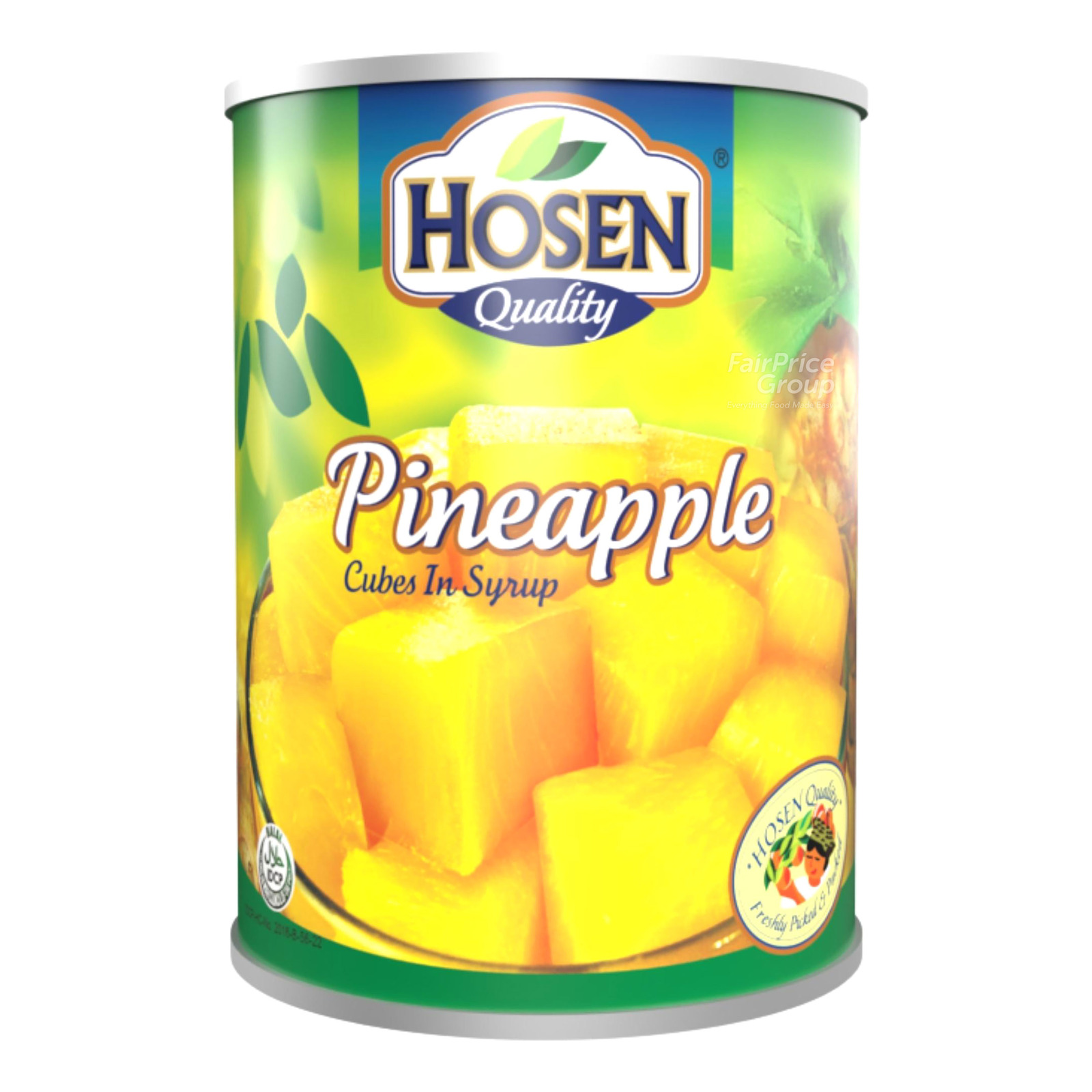 Hosen Fruits in Syrup - Pineapple (Cubes)