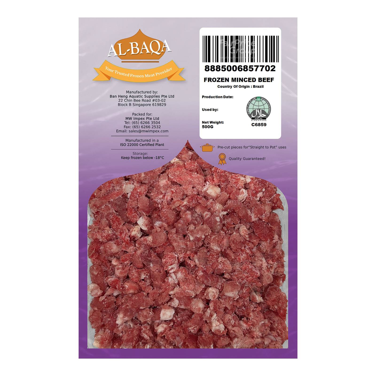 AL-Baqa Frozen Minced Beef