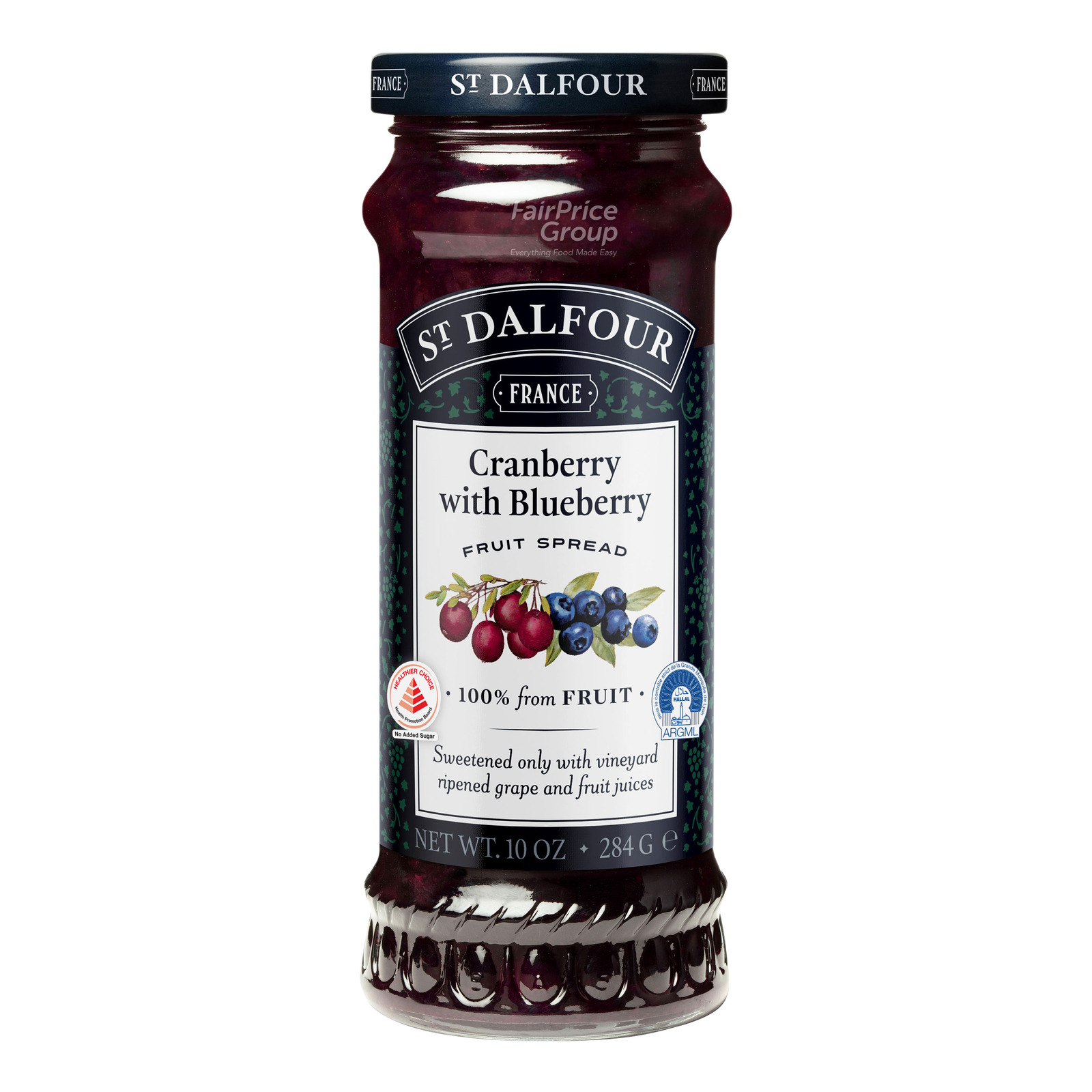 St.Dalfour Fruit Spread - Cranberry with Blueberries