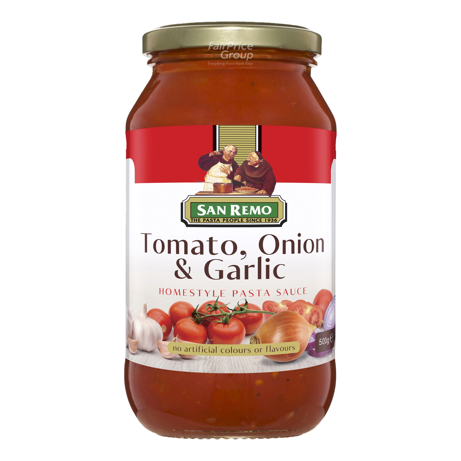 San Remo Pasta Sauce - Tomato, Onion & Garlic