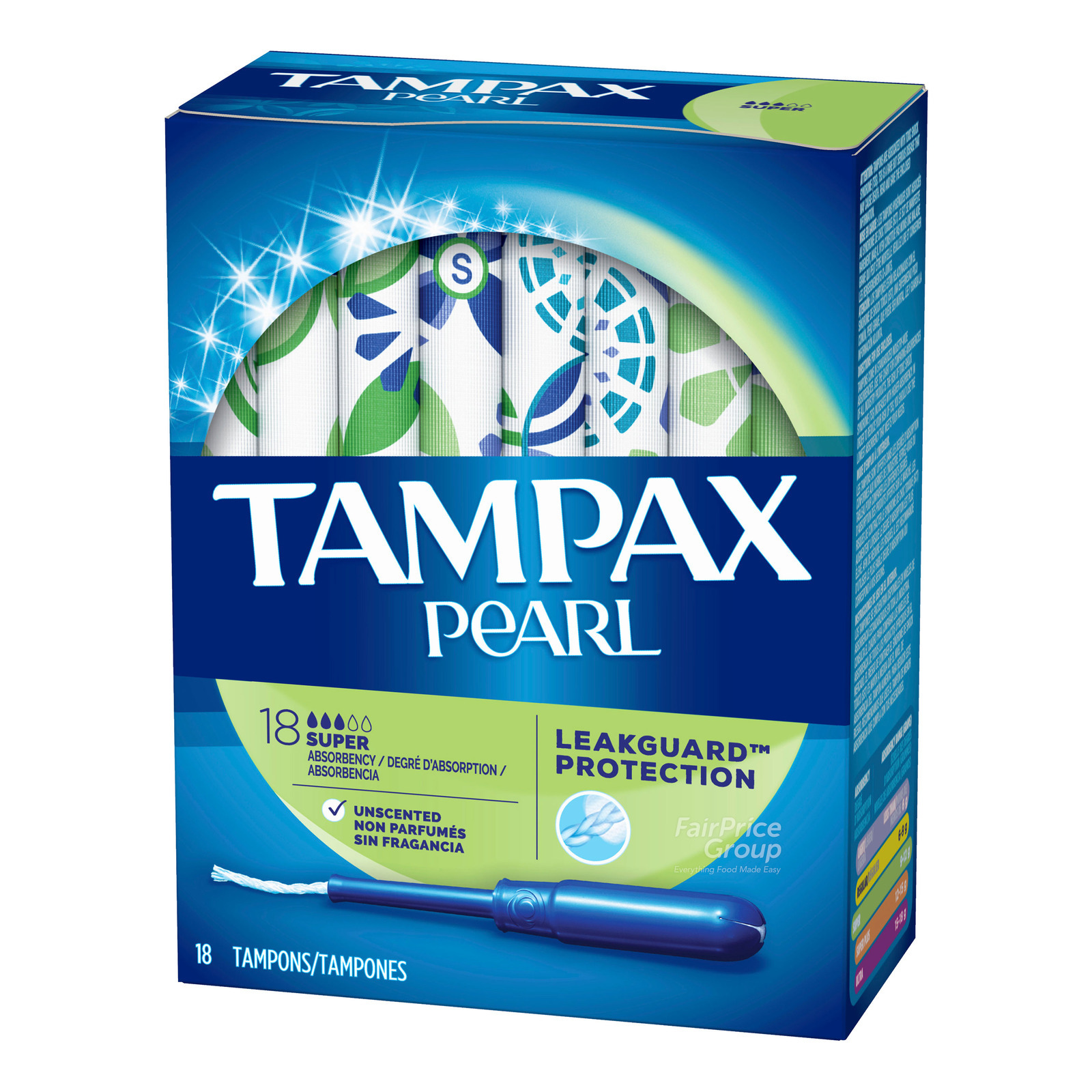 Tampax Pearl Plastic Tampons - Super Unscented
