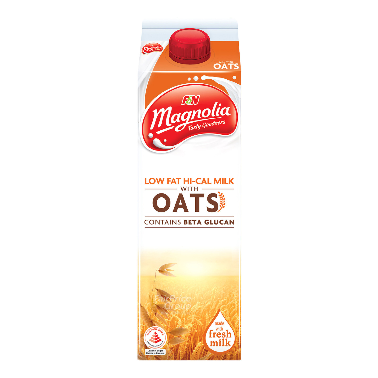 F&N Magnolia Plus Lo-Fat Hi-Cal Milk - Oats