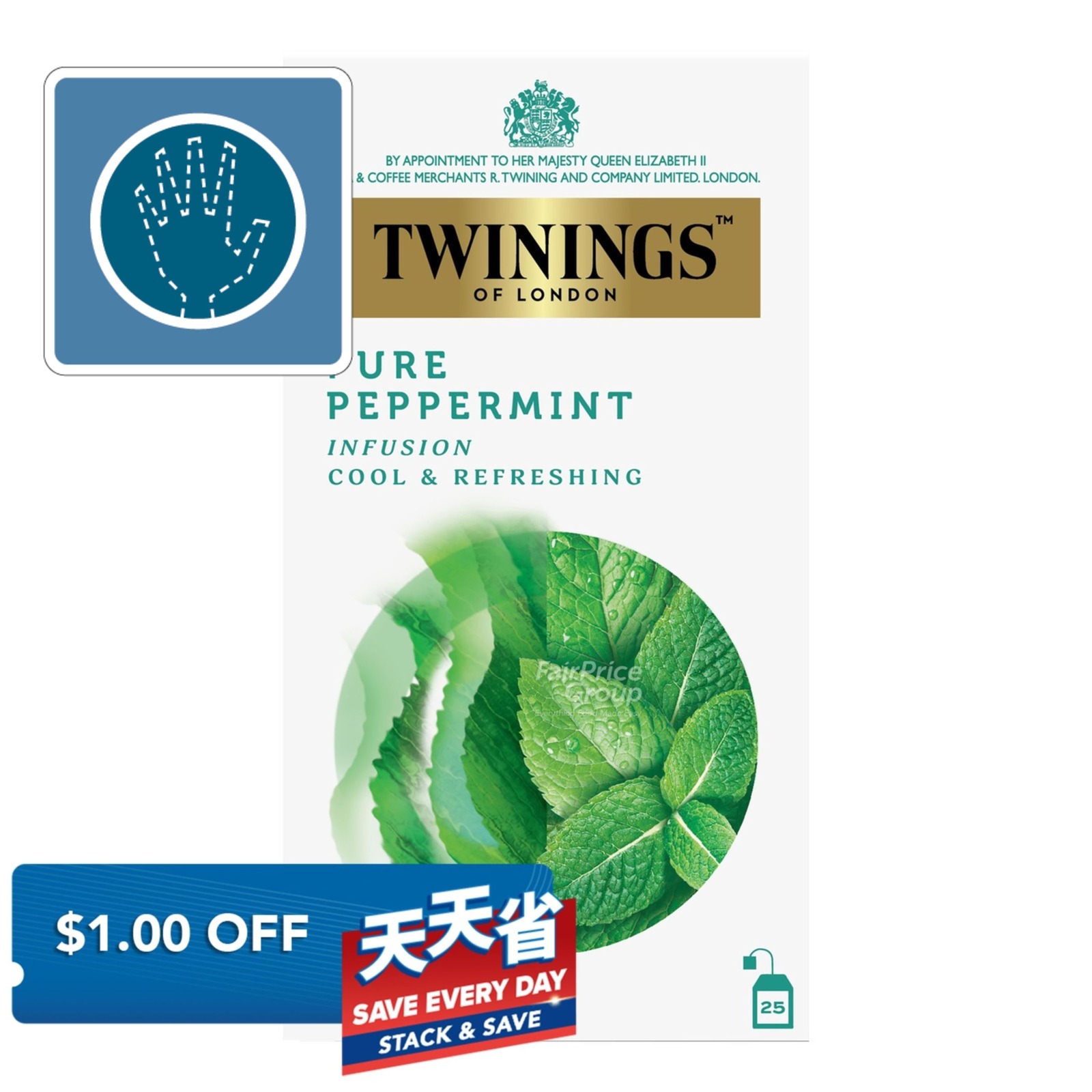 Twinings Pure Infusion Teabags - Peppermint