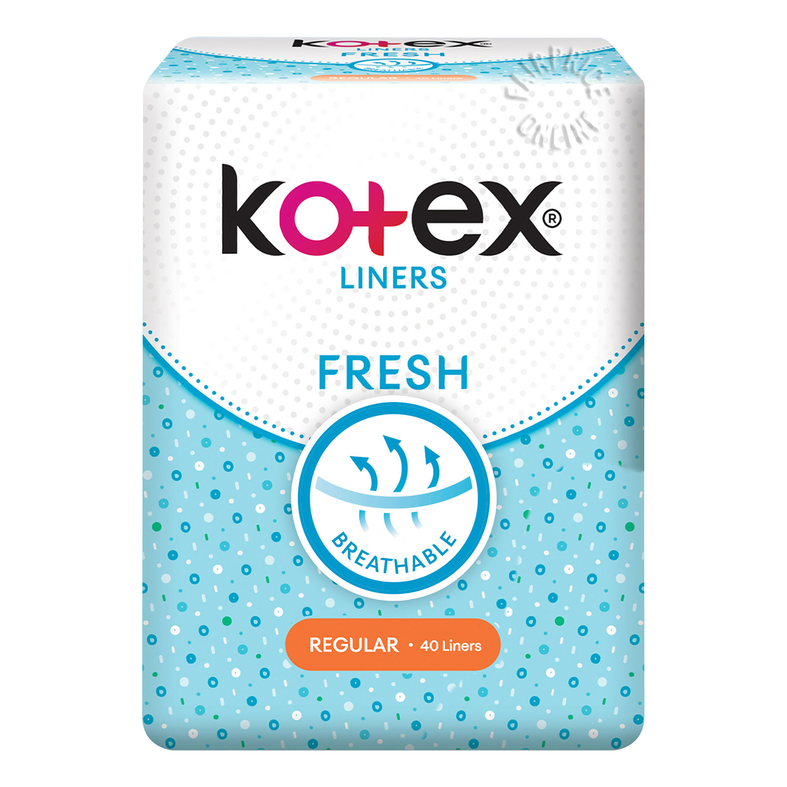 Kotex Breathable Fresh Liners - Unscented (Regular)