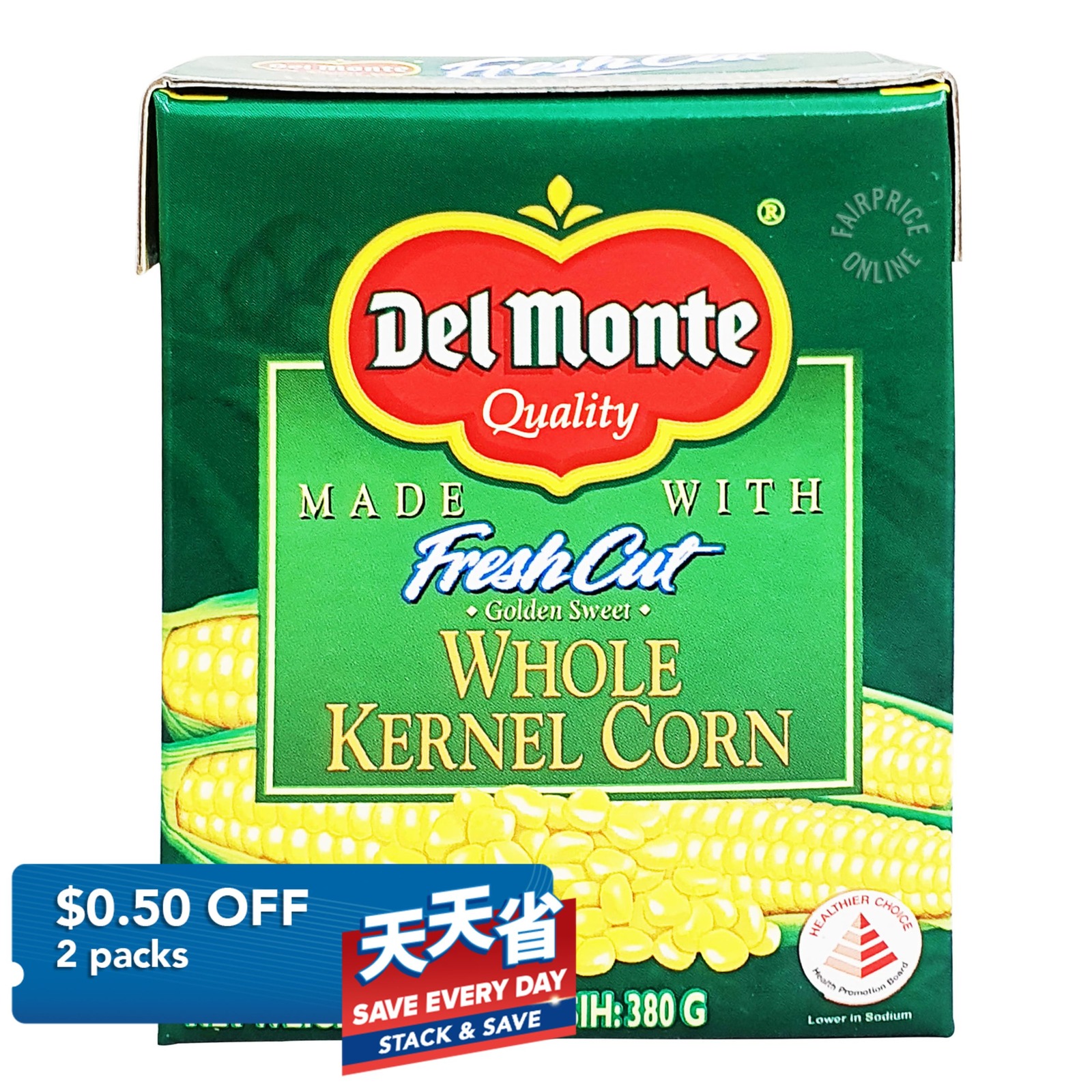 Del Monte Fresh Cut Golden Sweet Corn - Whole Kernel (Box)