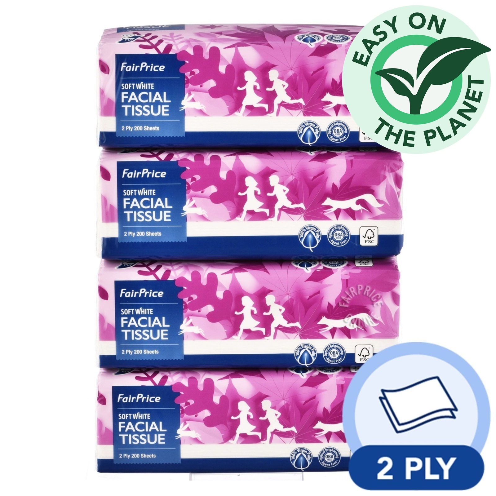 FairPrice Facial Tissues - Soft Pack (2ply)
