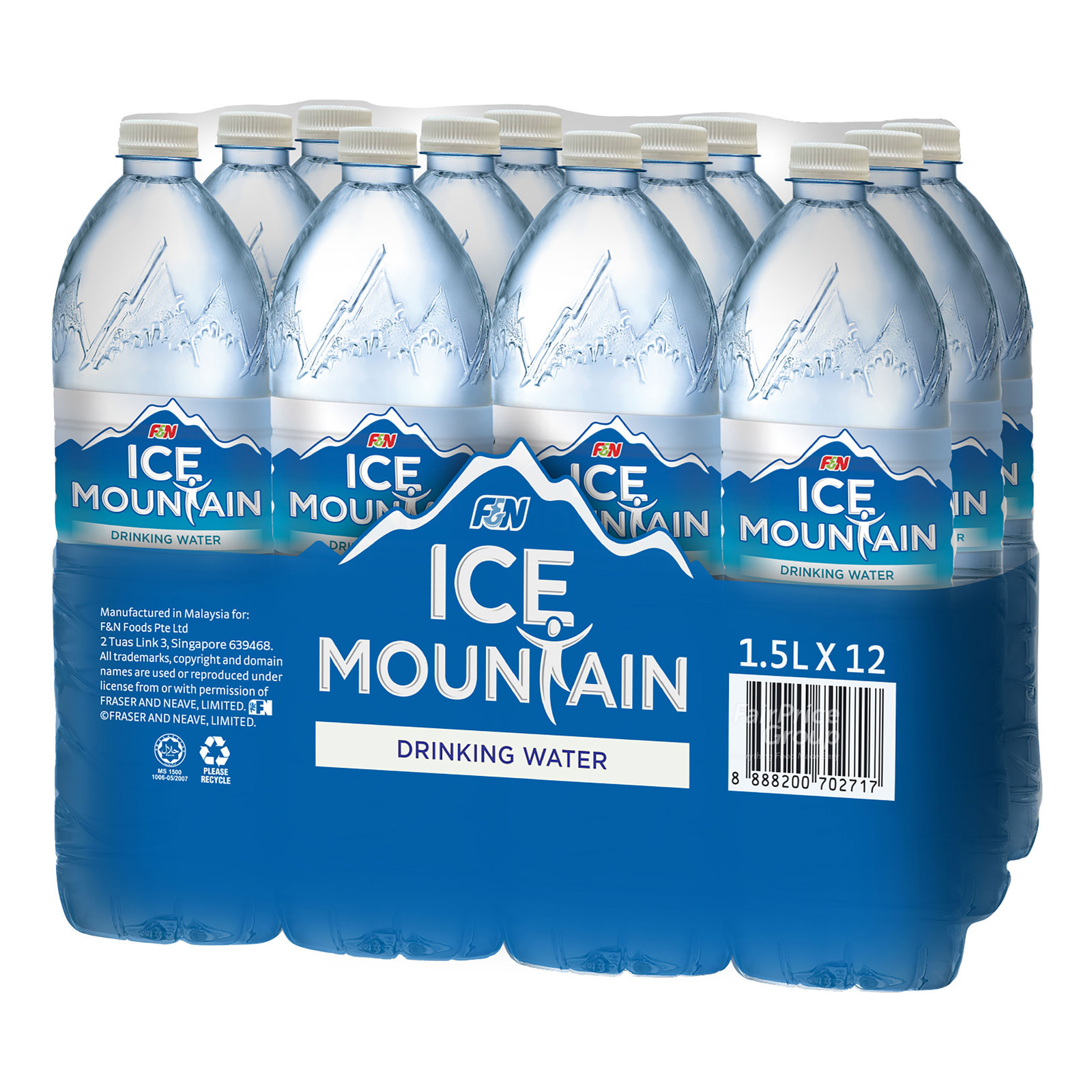 F&N Ice Mountain Pure Drinking Bottle Water