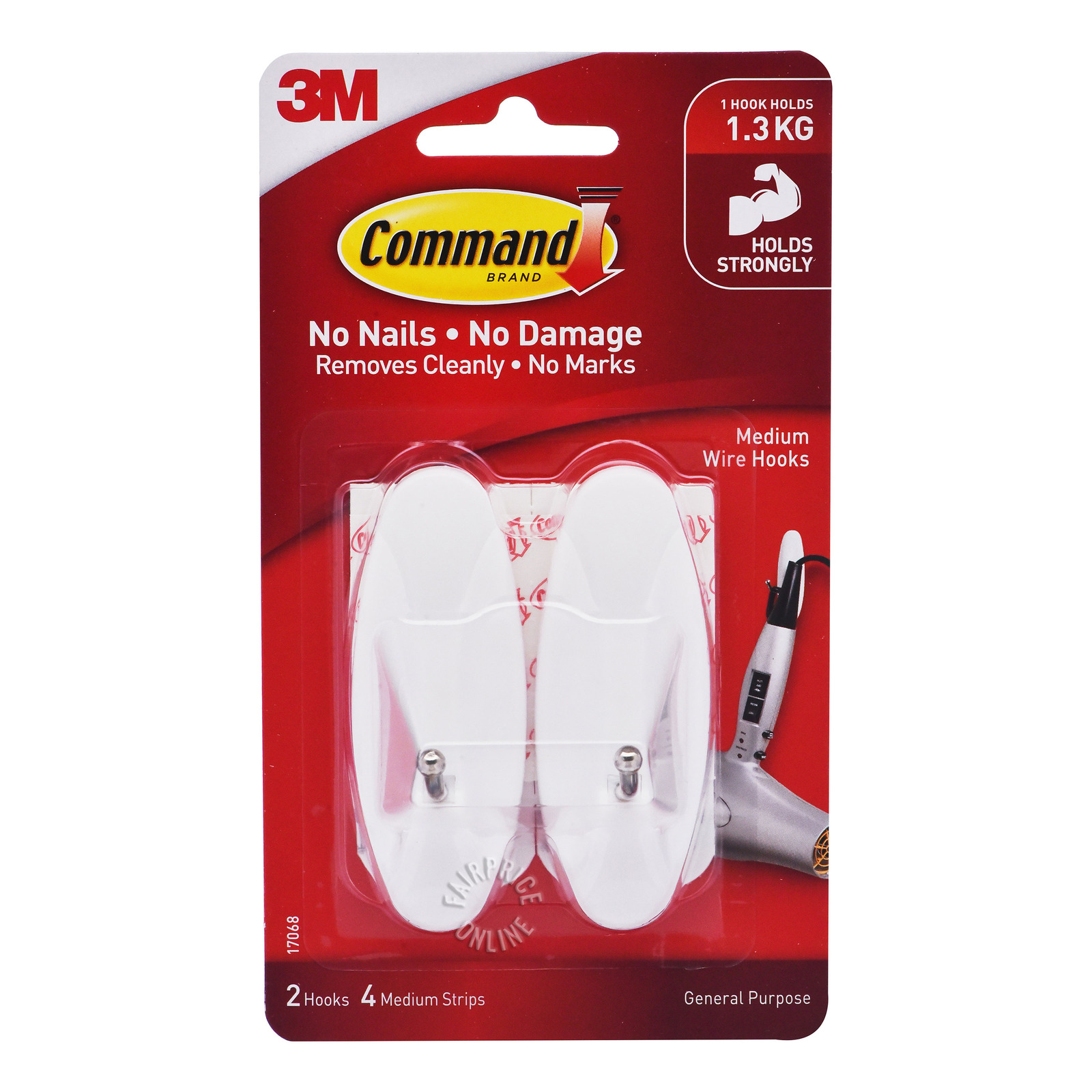 3M Command Wire Hooks - Medium