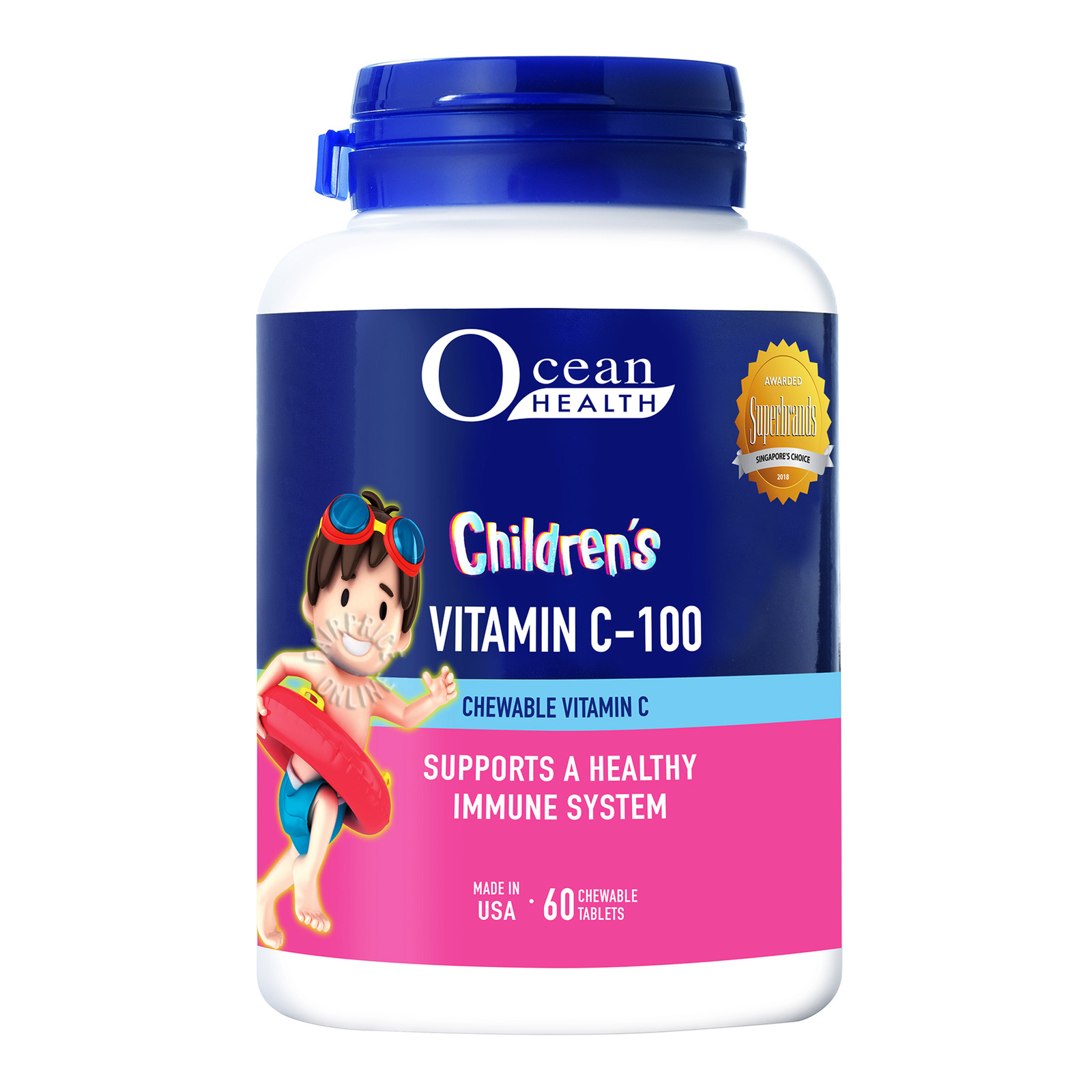 Ocean Health Children Chewables - Vitamin C-100