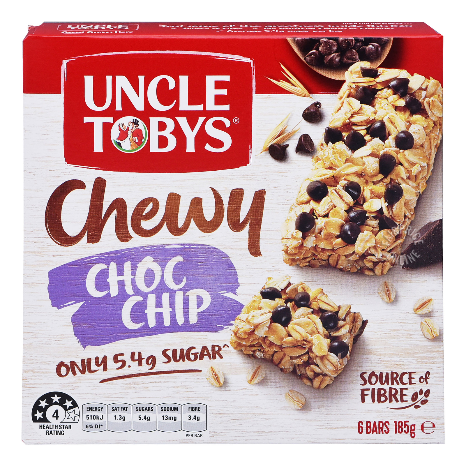 Uncle Tobys Wholegrain Muesli Bars - Chocolate Chip
