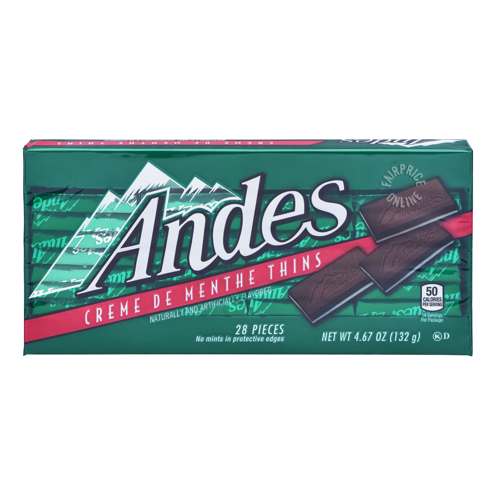 Andes Thins Chocolate - Creme De Menthe