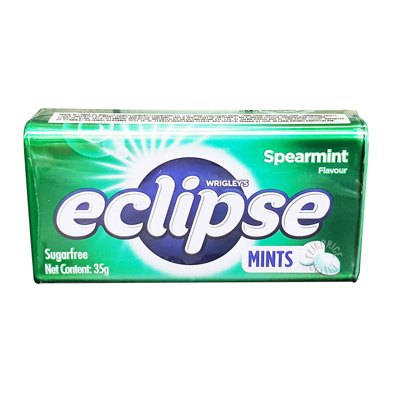 Wrigley's Eclipse Sugar Free Mints Candy - Spearmint