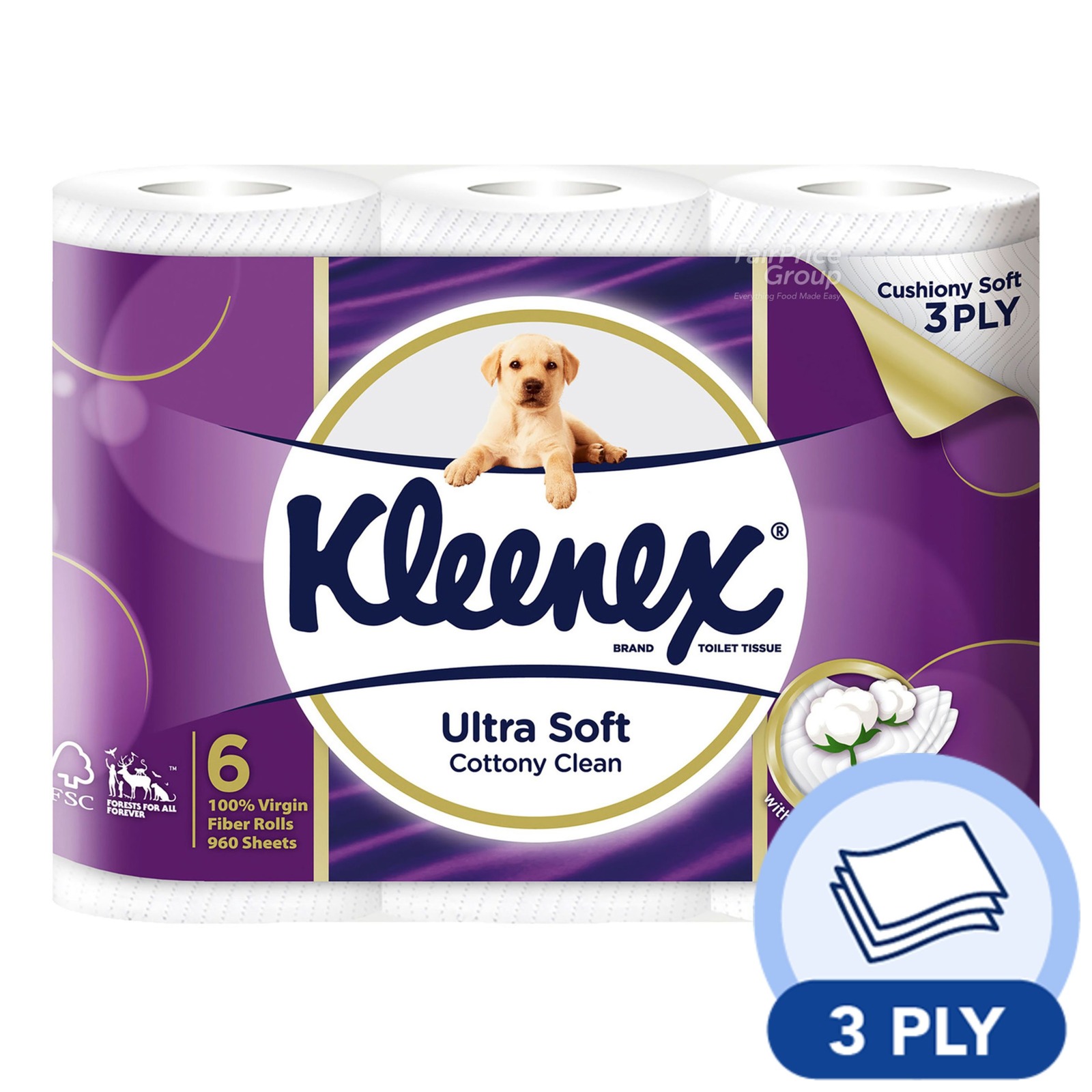 Kleenex Ultra Soft Toilet Tissue Rolls - Cottony Clean