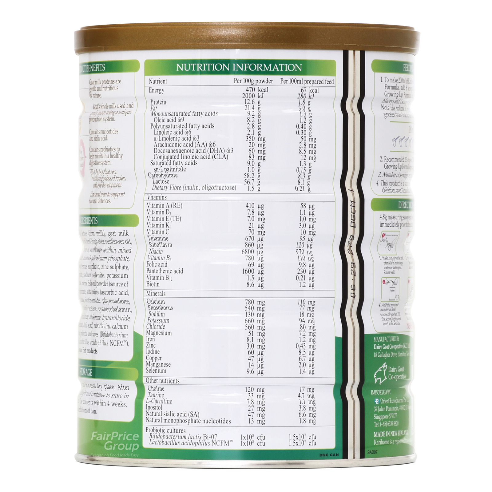 Karihome Goat Milk Growing Up Formula - Stage 3 | NTUC ...