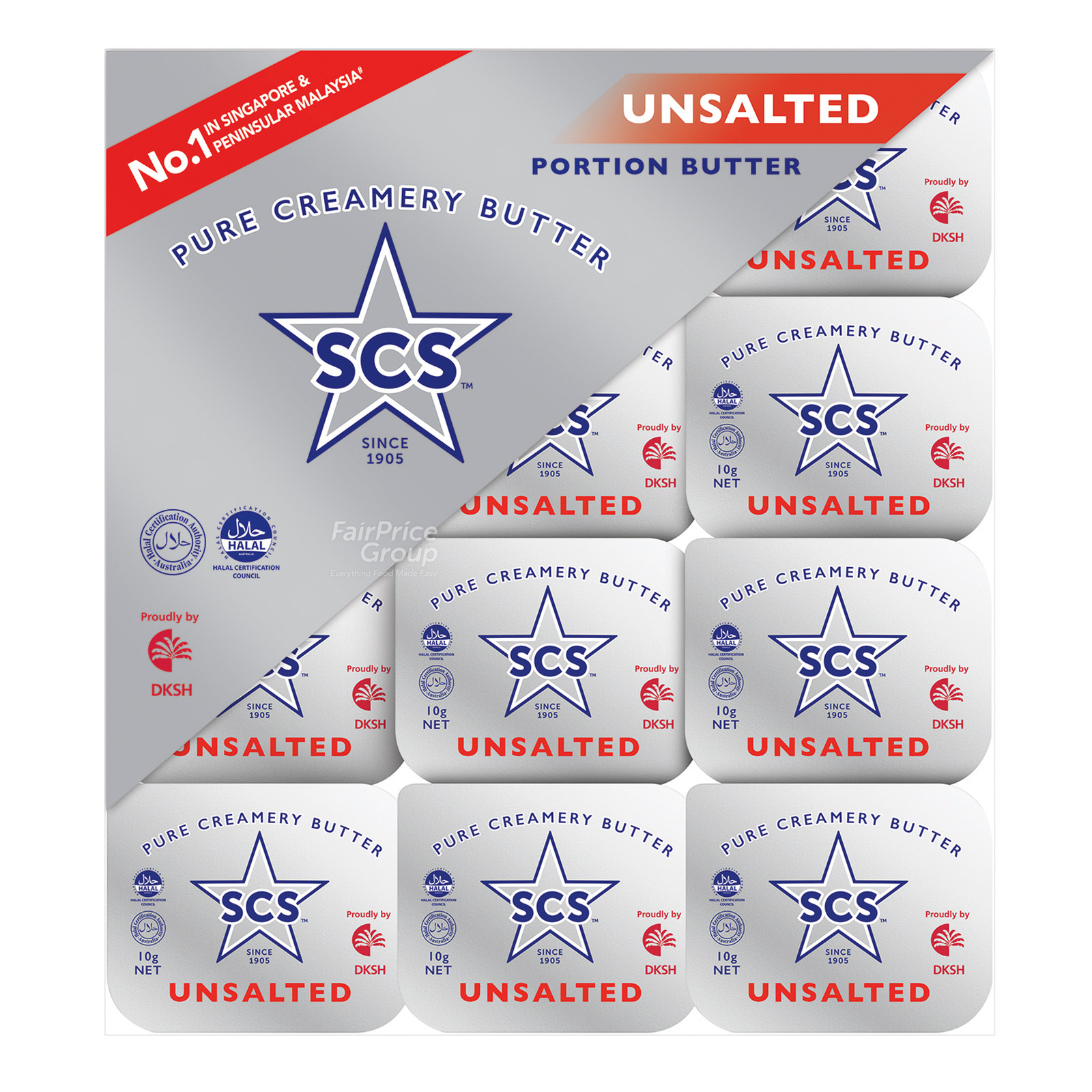 SCS Pure Creamery Butter Portion - Unsalted