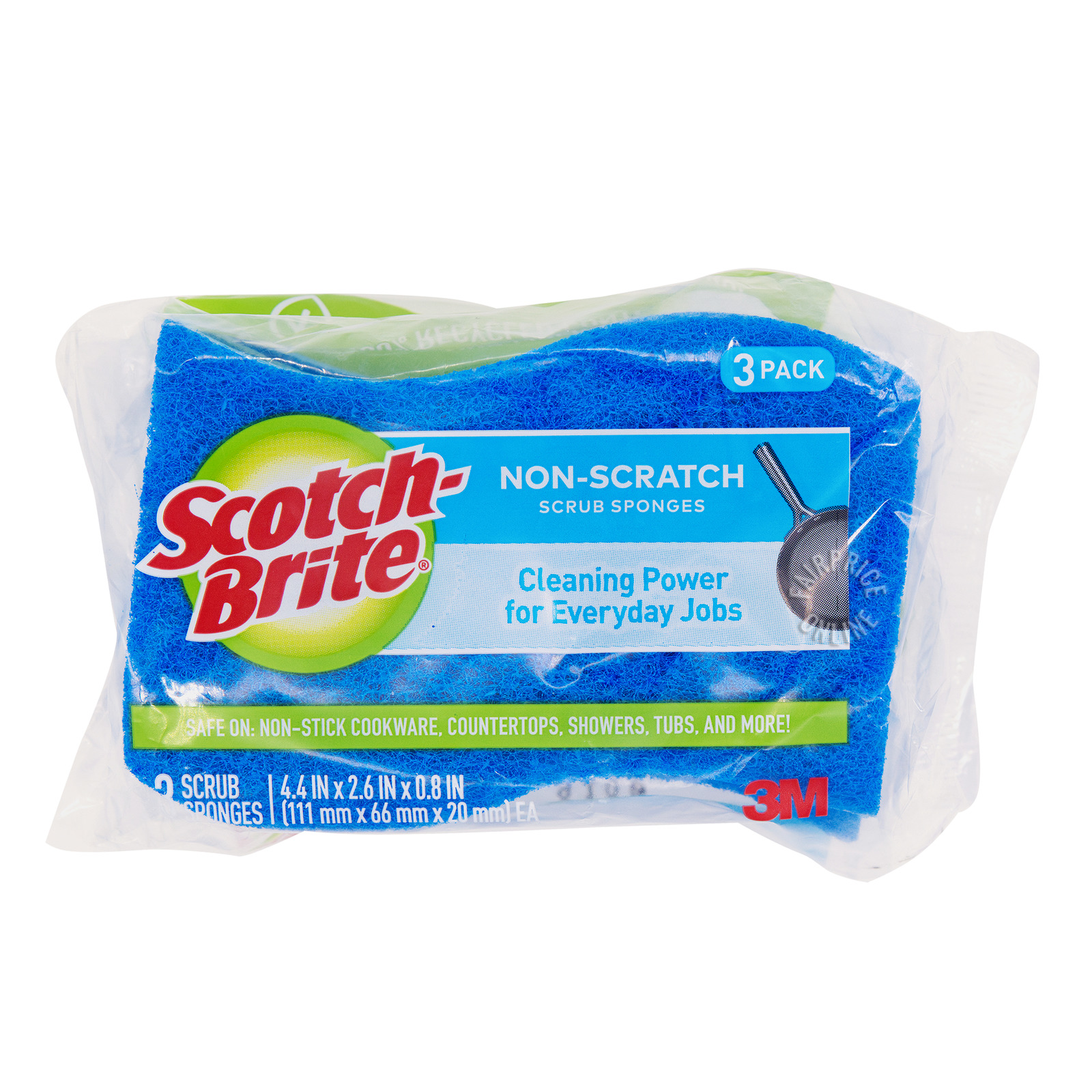 3M Scotch-Brite Scrub Sponges - Non-Scratch (Blue)
