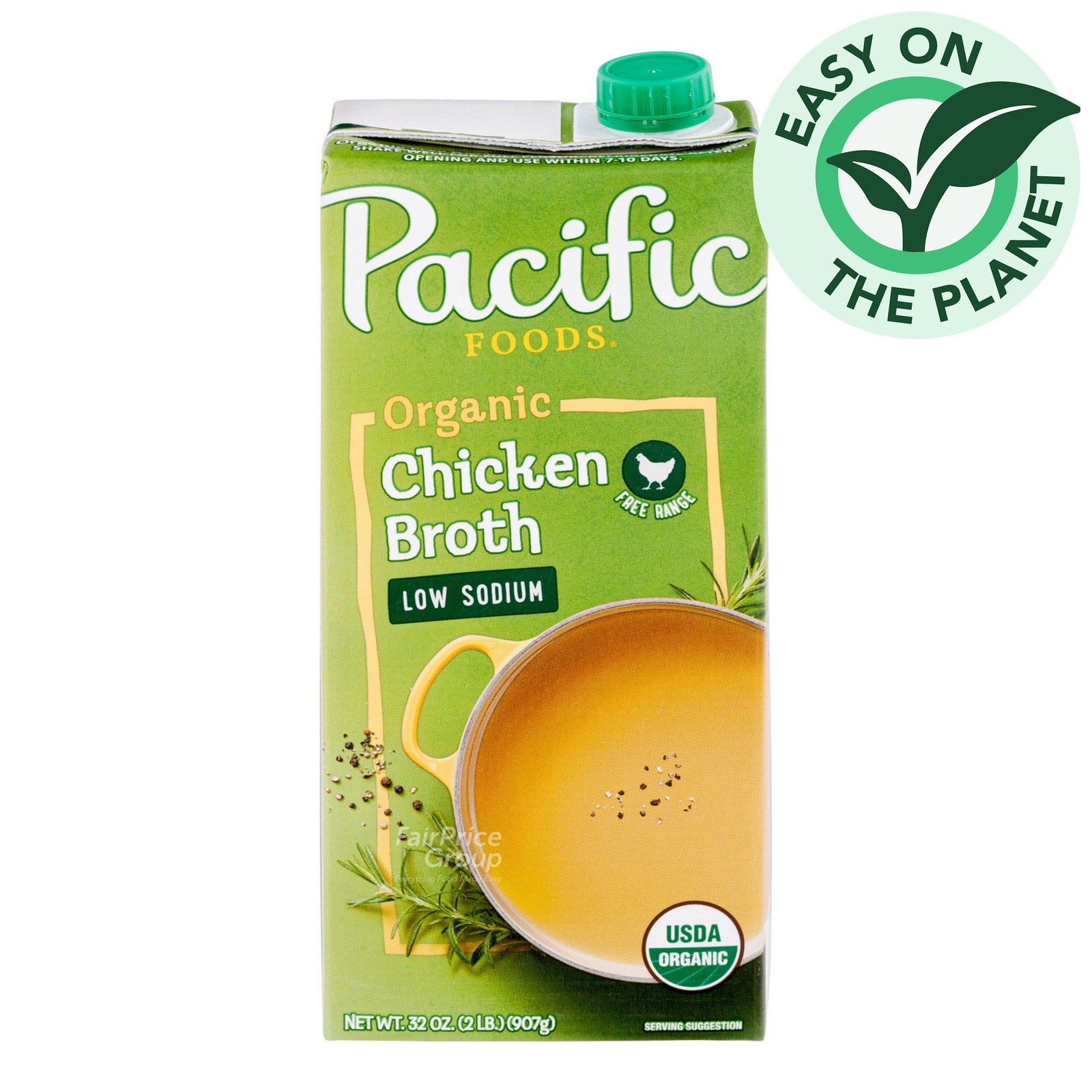 Pacific Organic Broth - Free Range Chicken (Low Sodium)