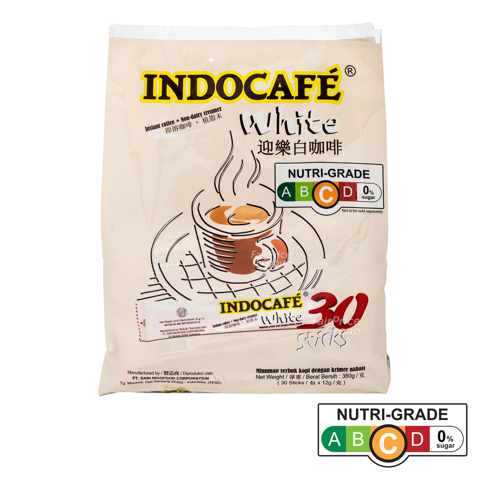 Indocafe Instant Coffee - White