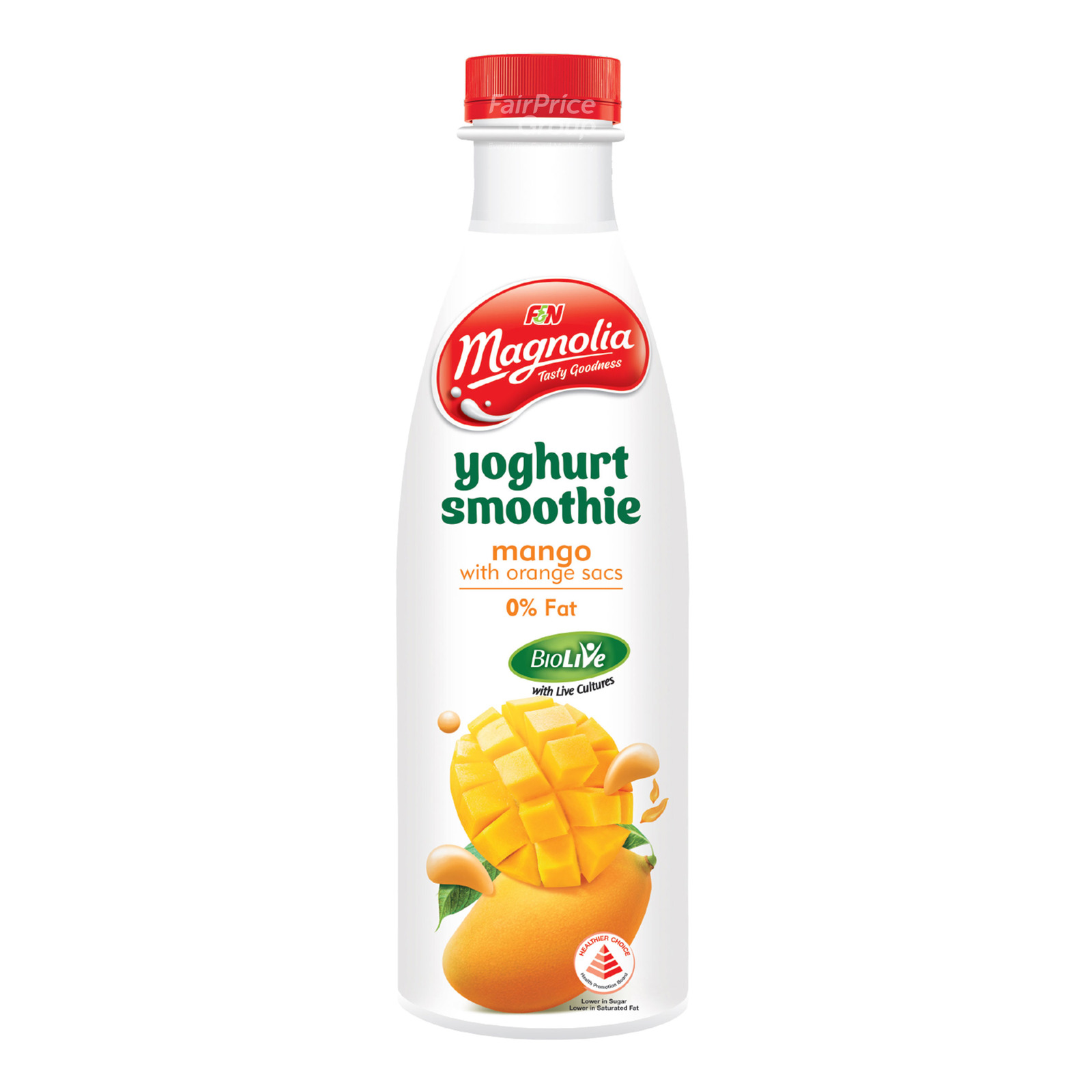 F&N Magnolia Yoghurt Bottle Smoothie - Mango with Orange Sacs