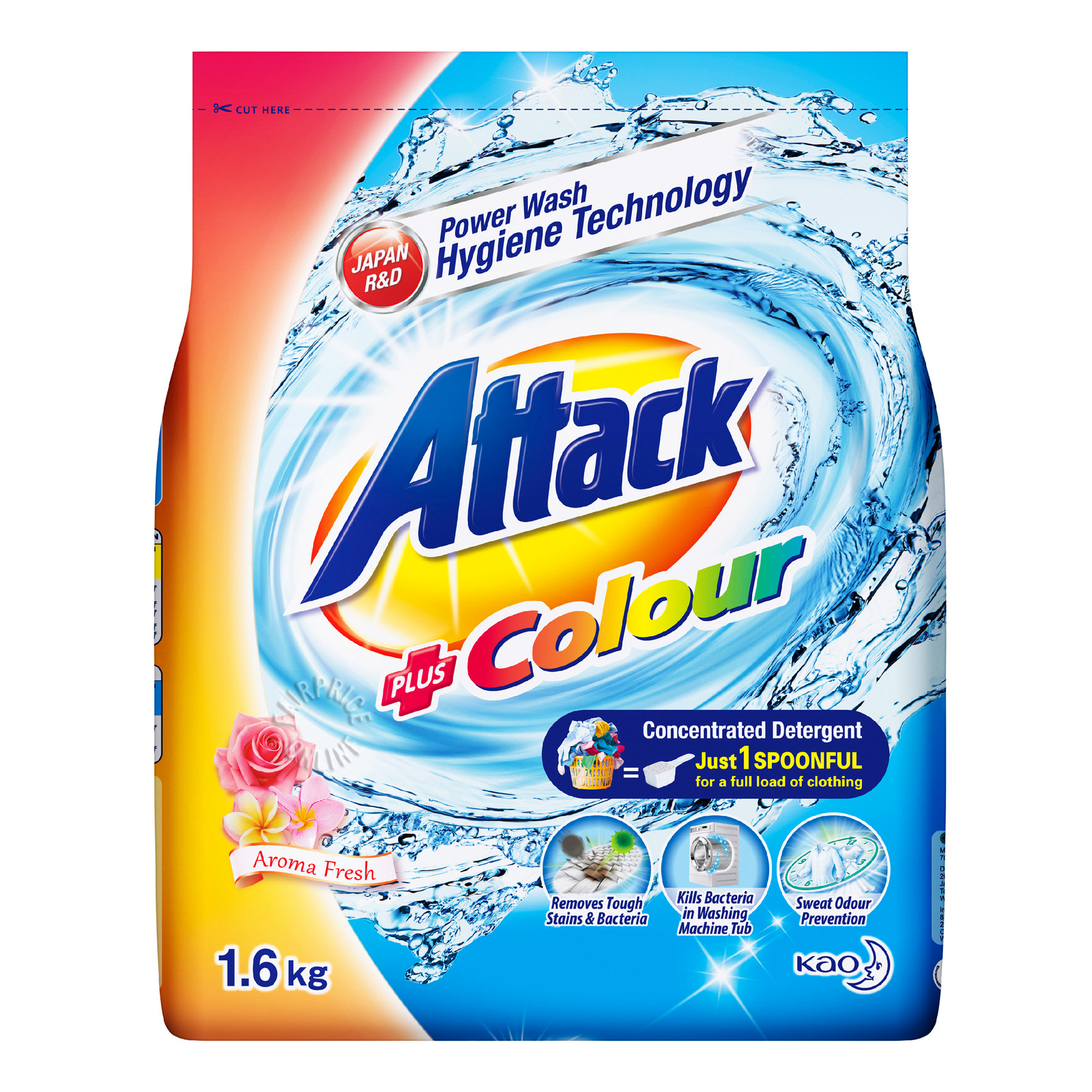 Attack Powder Detergent - Plus Colour (Aroma Fresh)