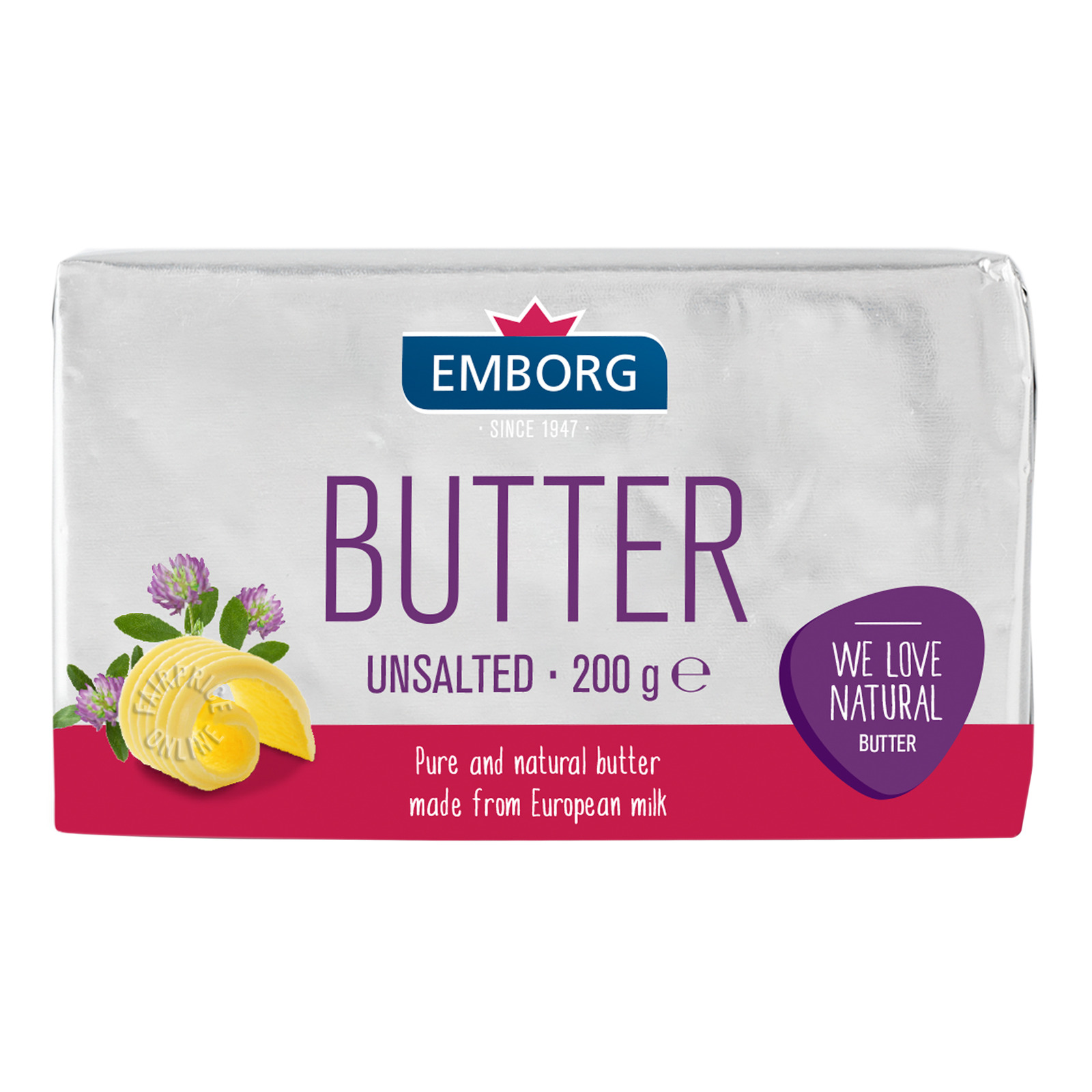 Emborg Block Butter - Unsalted