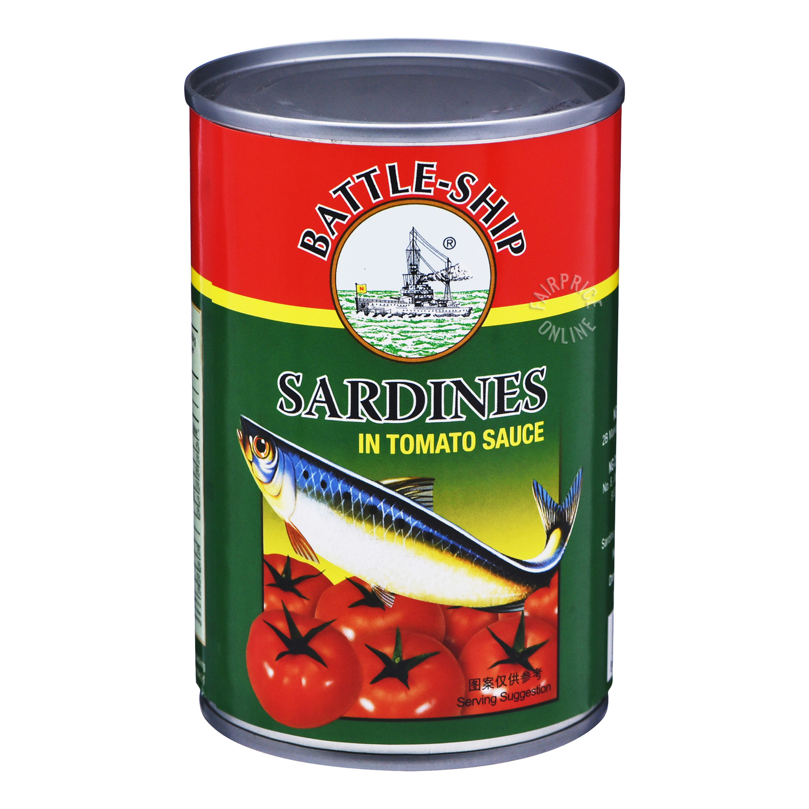 Battle-Ship Sardines in Tomato Sauce