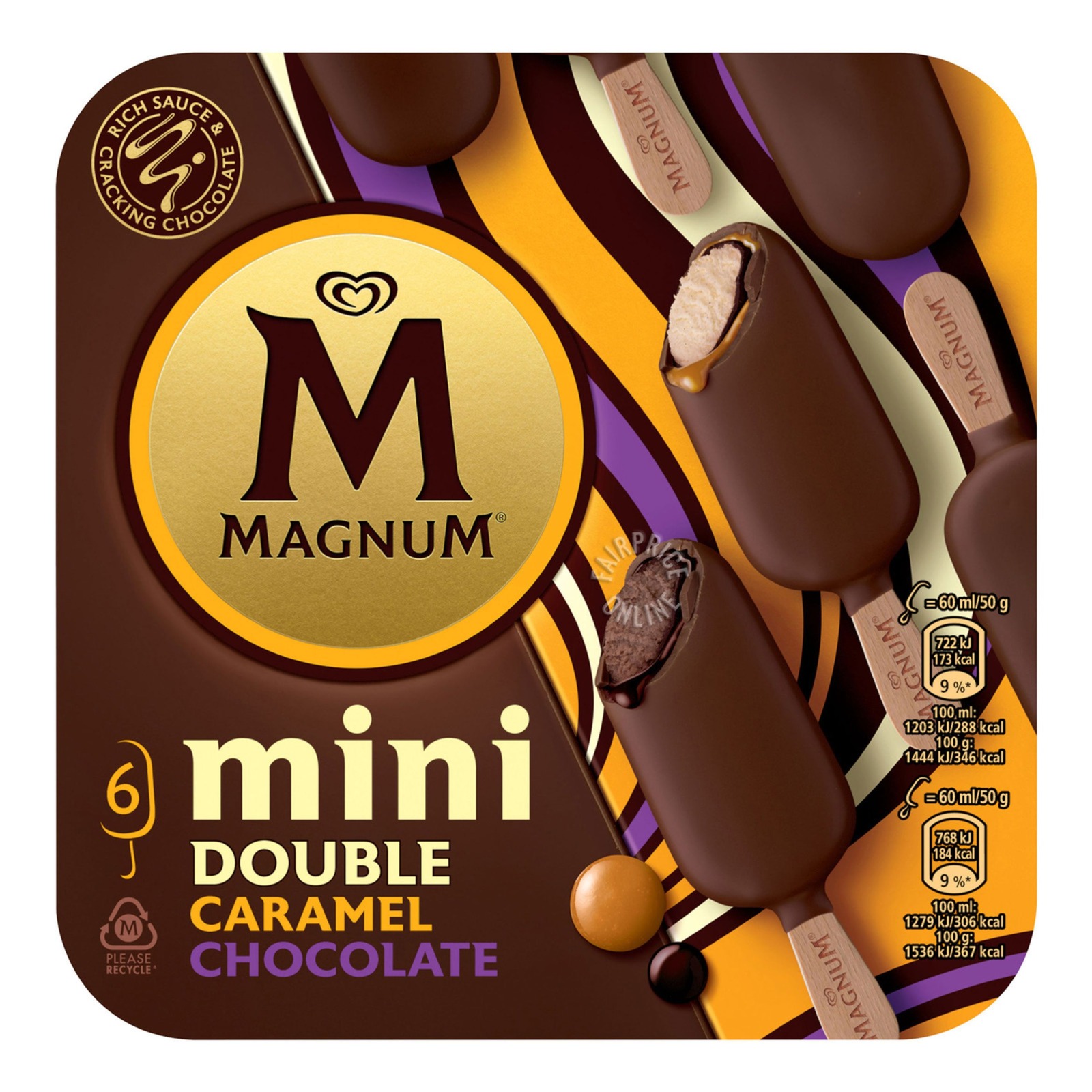 Magnum Mini Double Ice Cream - Caramel & Chocolate