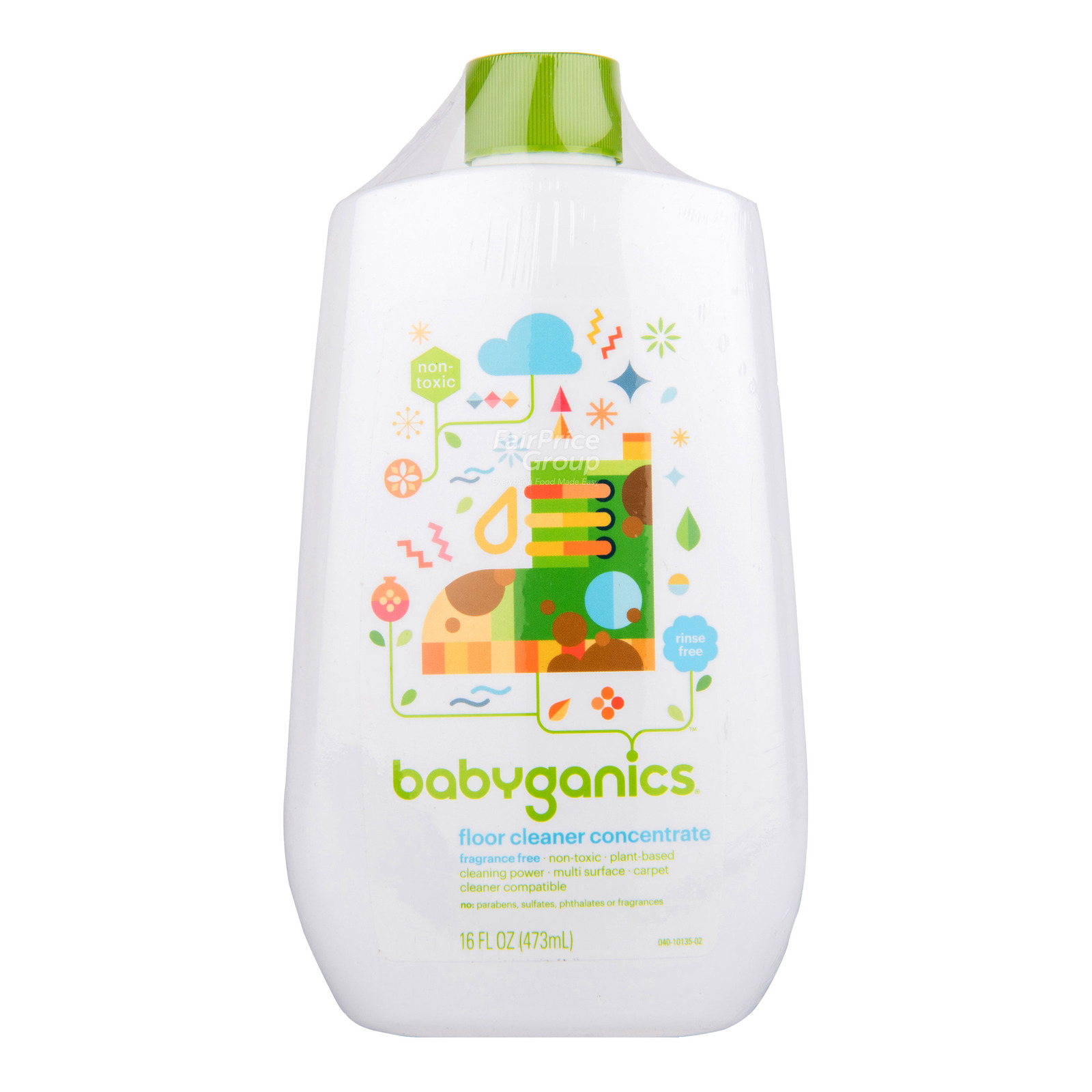Babyganics Floor Cleaner Concentrate Fragrance Free Ntuc Fairprice
