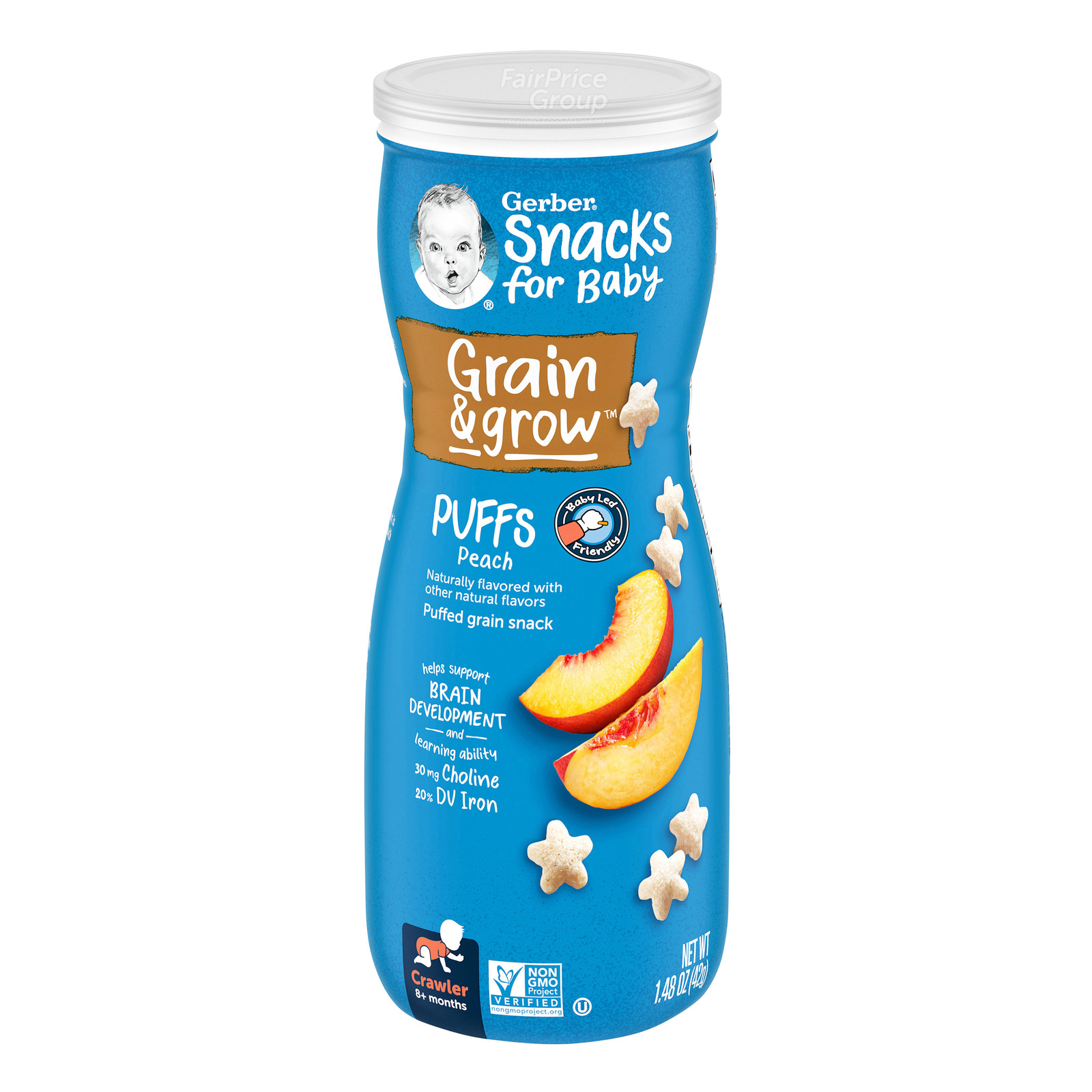 Gerber Graduates Baby Puffs - Peach