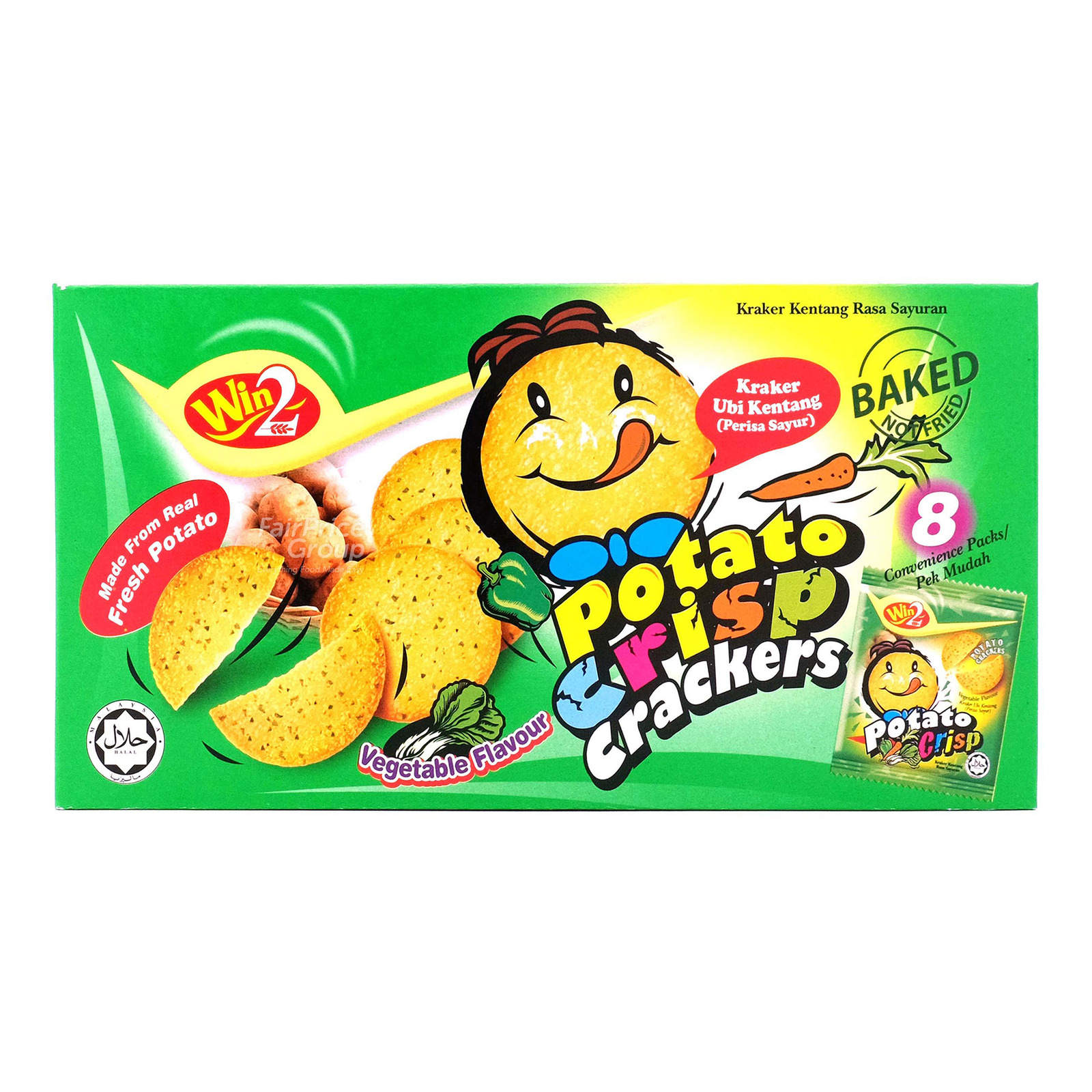 Win2 Baked Potato Crisp Crackers - Vegetable