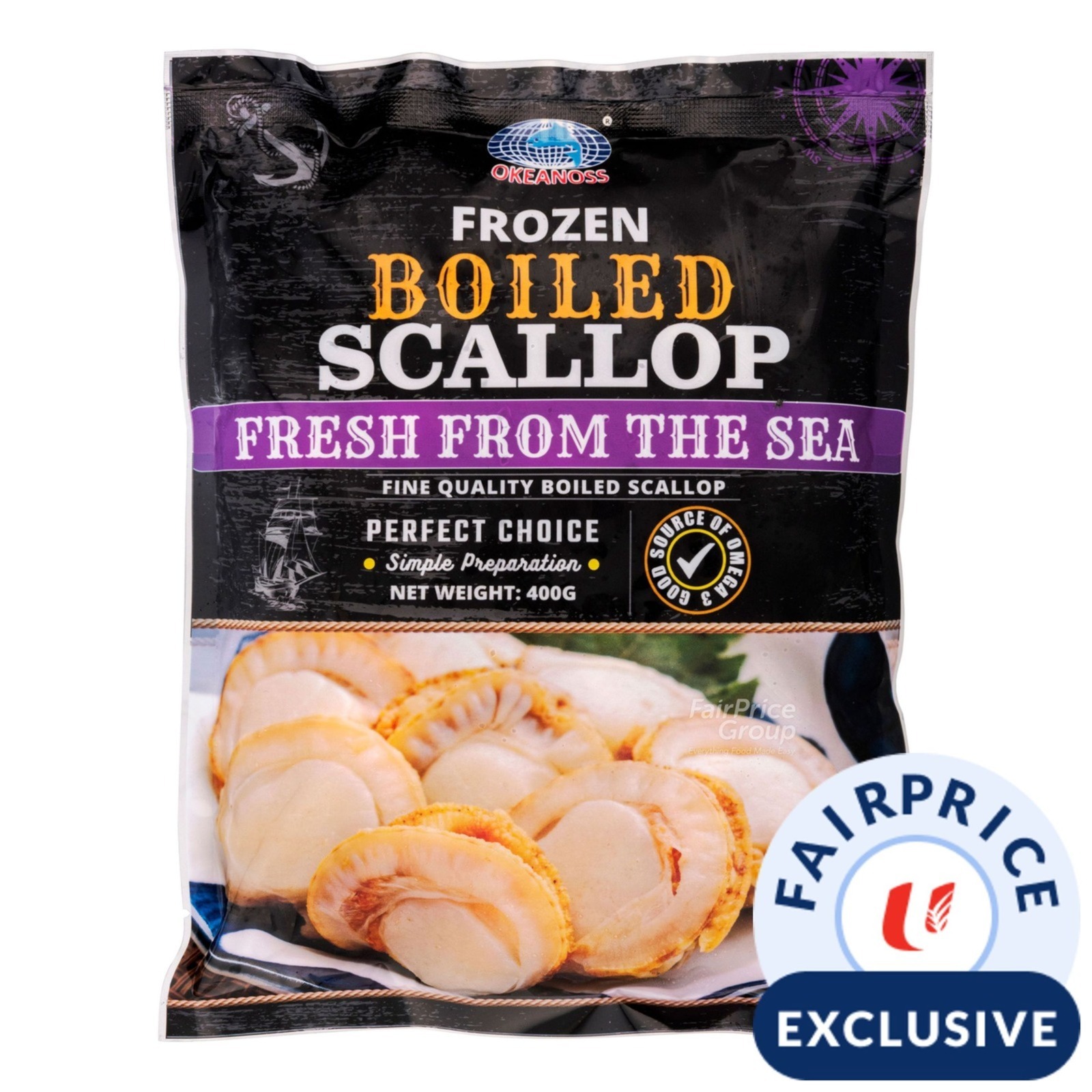 Okeanoss Frozen Boiled Scallop