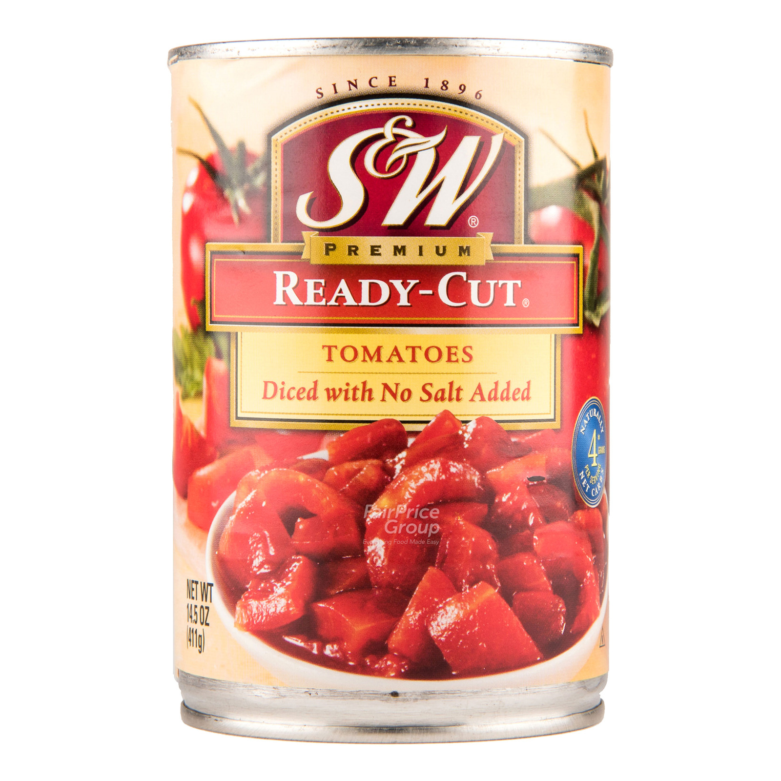 S&W Premium Tomatoes - Ready-Cut (No Salt)