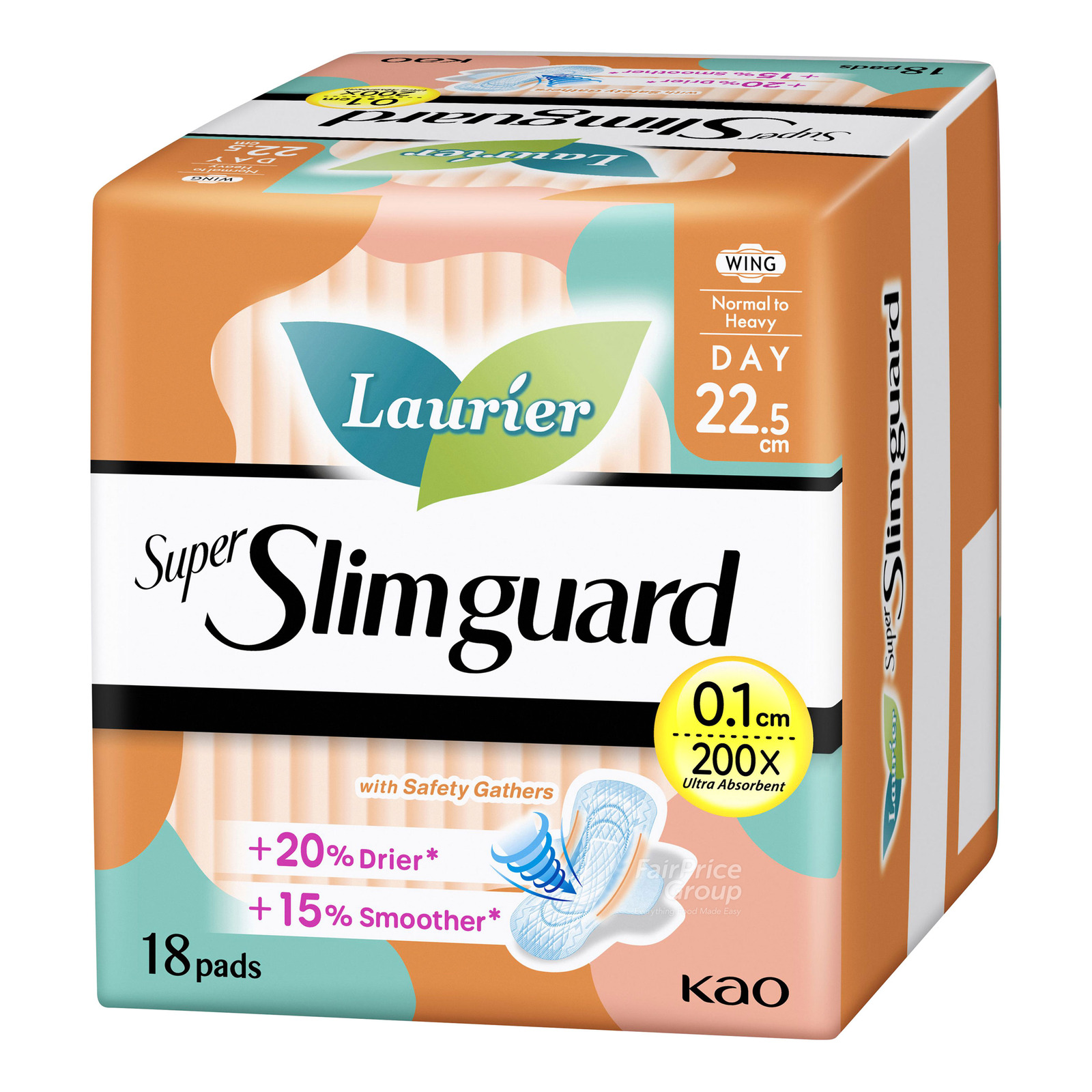 Laurier Super Slimguard Day Pads - Gather (22.5cm)