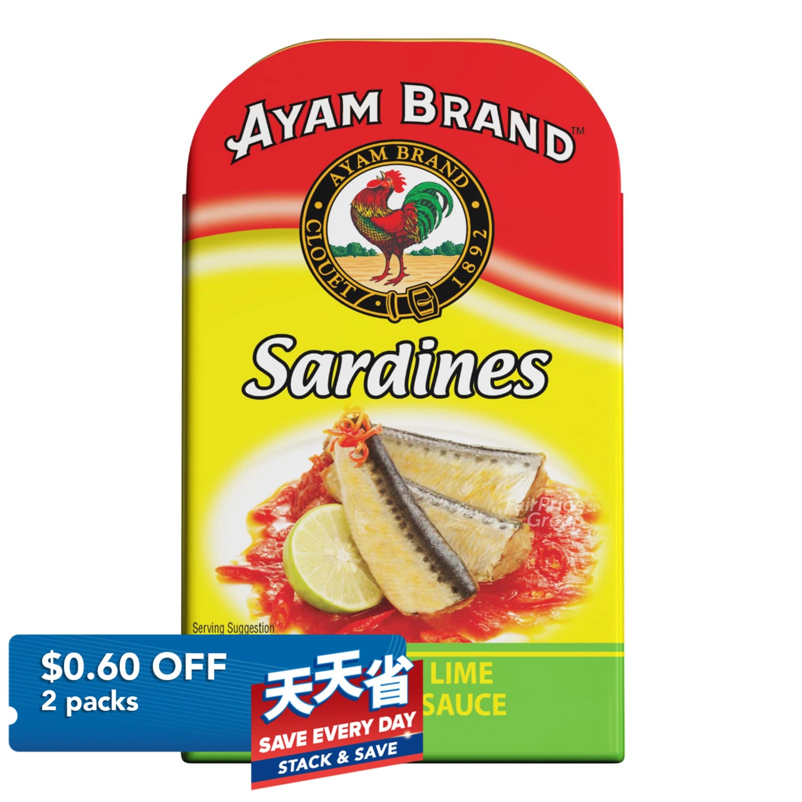 Ayam Brand Sardines - Chili & Lime Tomato Sauce