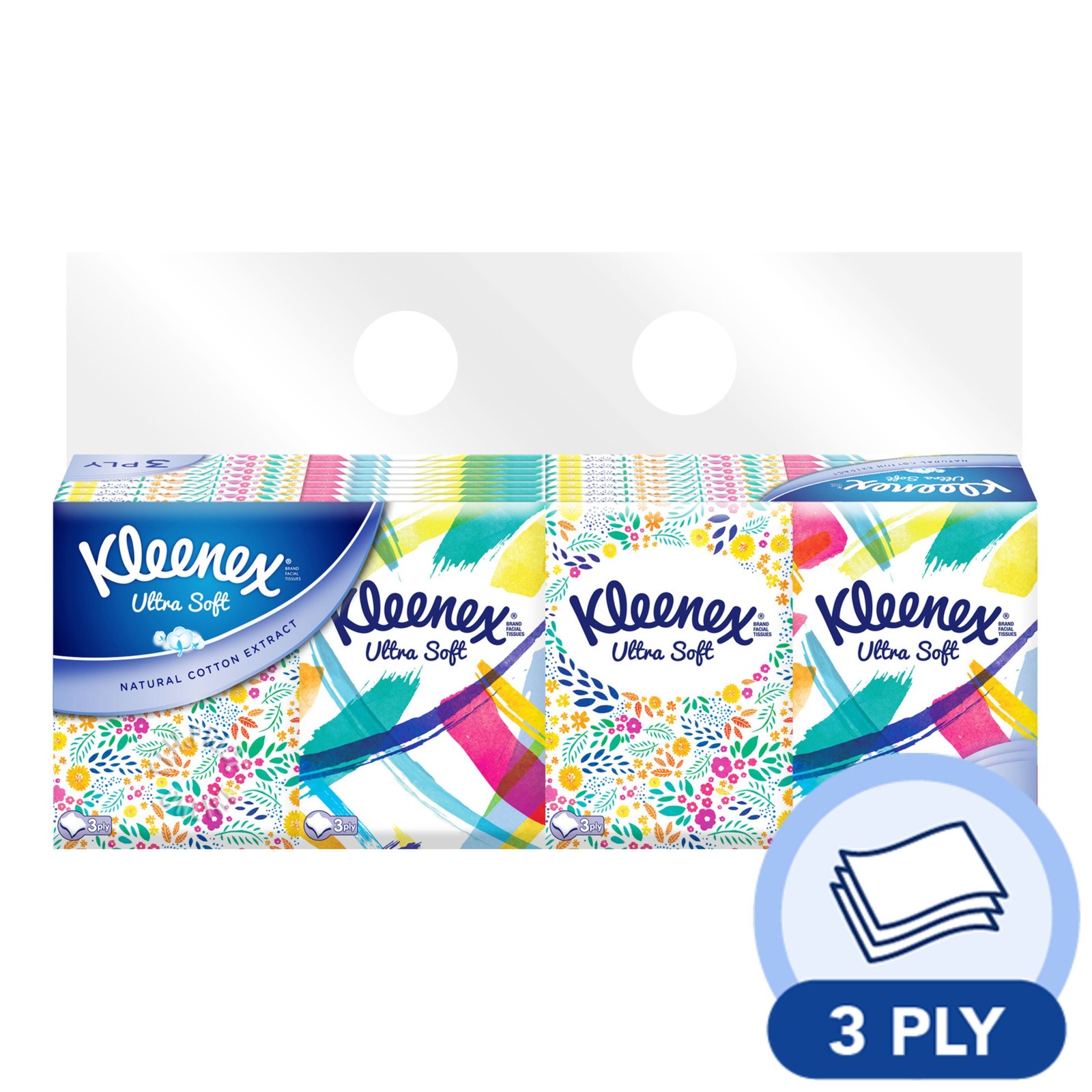 Kleenex Ultra Soft Pocket Tissues - Floral (3ply)