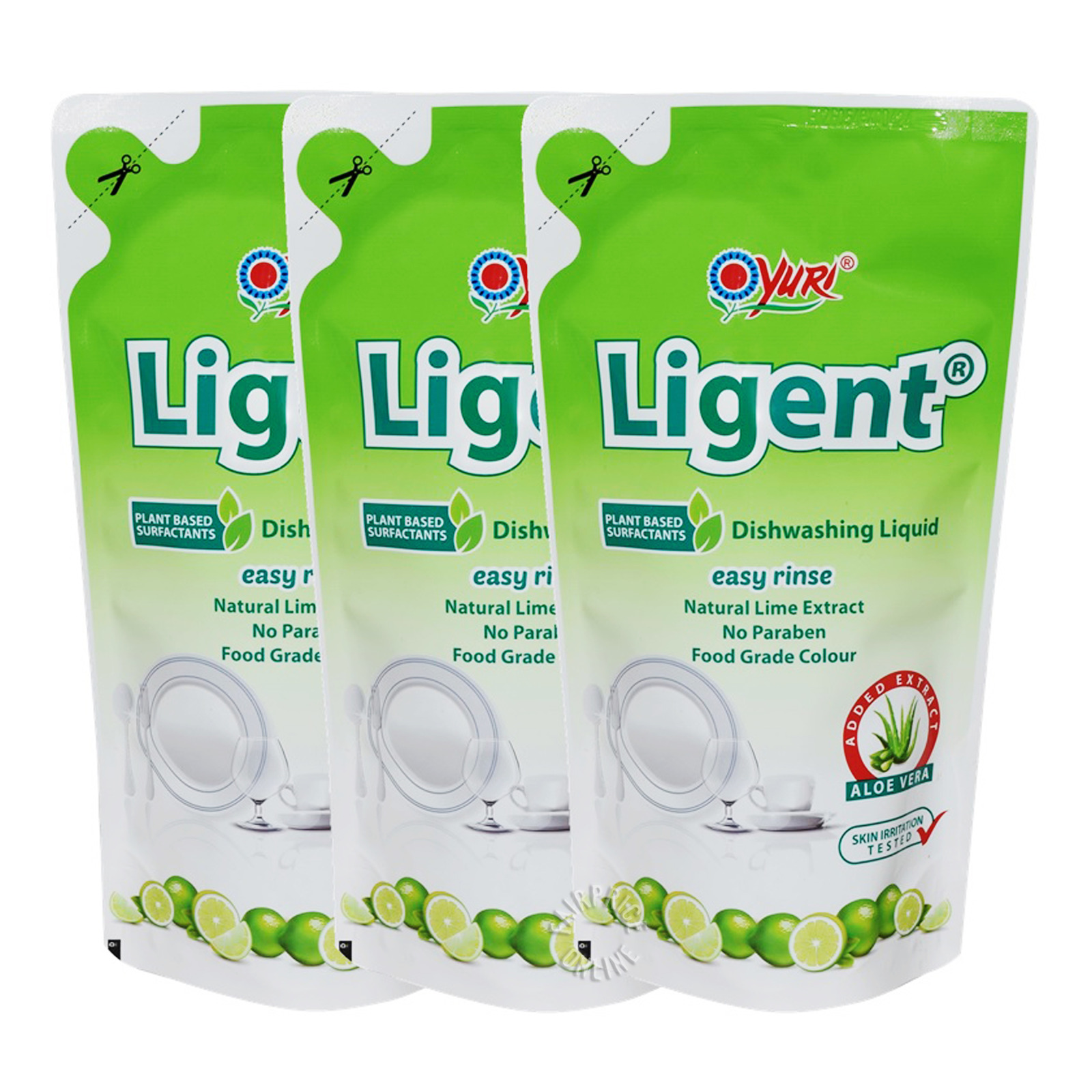 Yuri Ligent Dishwashing Detergent Refill - Lime