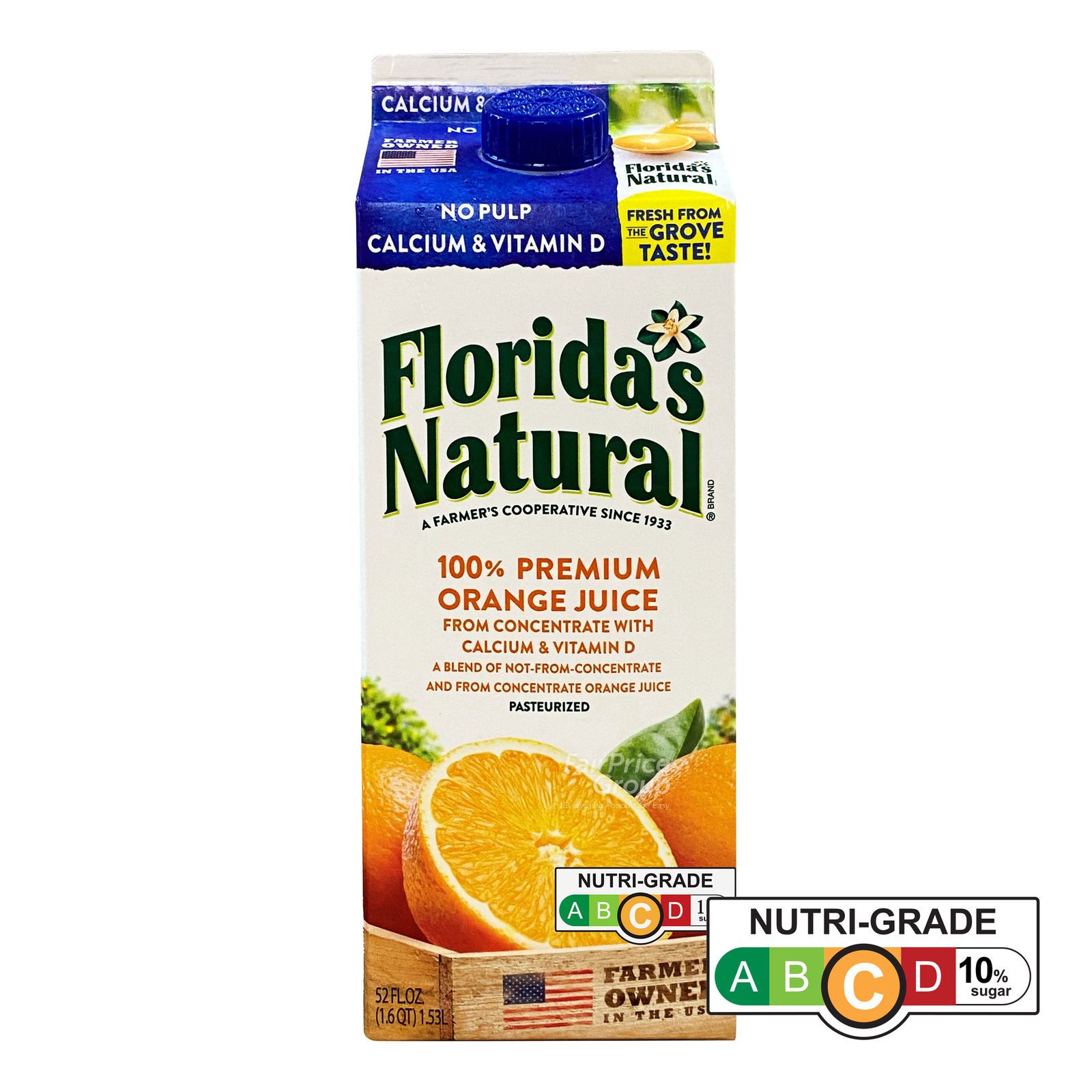 Florida's Natural 100% Orange Juice - No Pulp & Calcium
