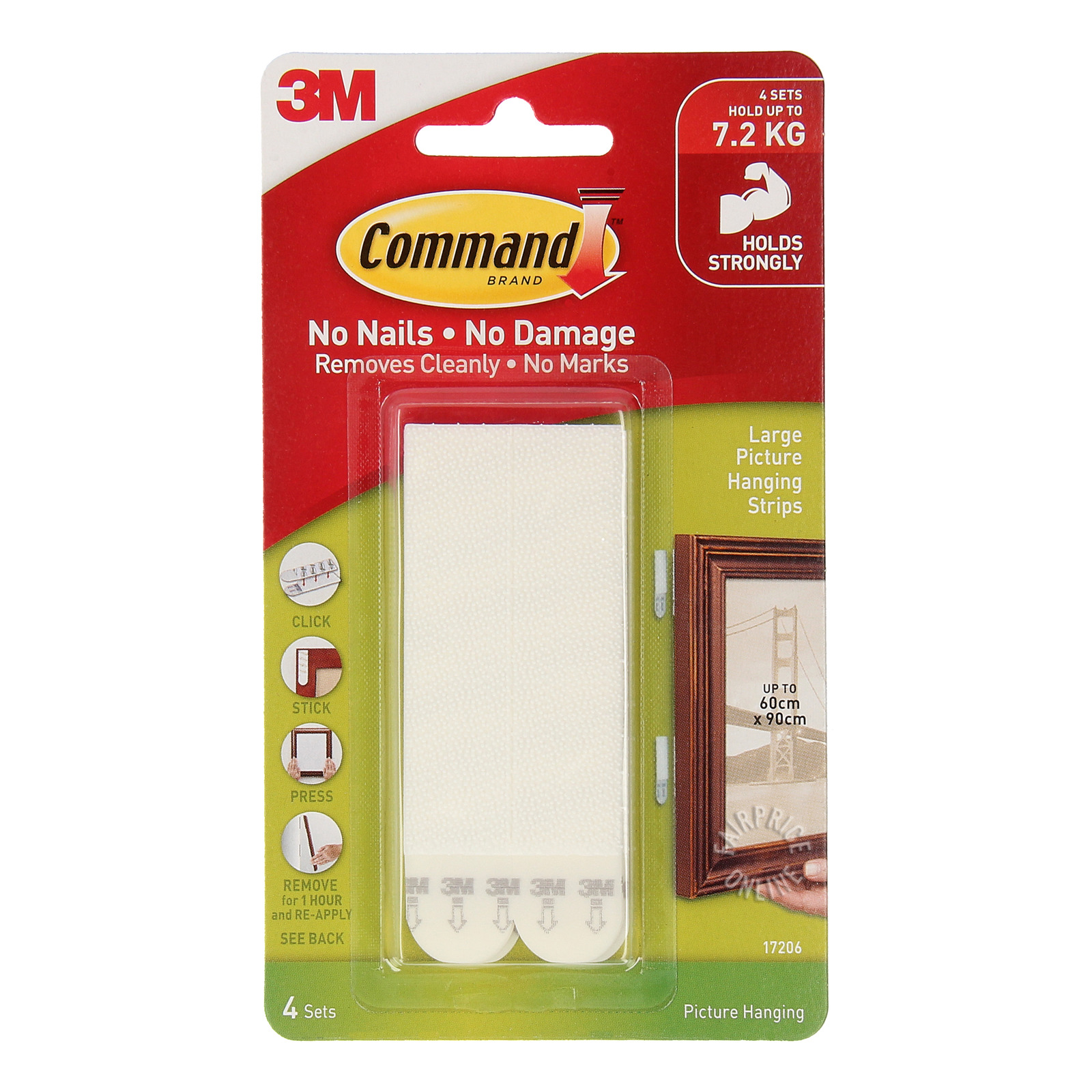 3M Command Picture Hanging Strips - Large