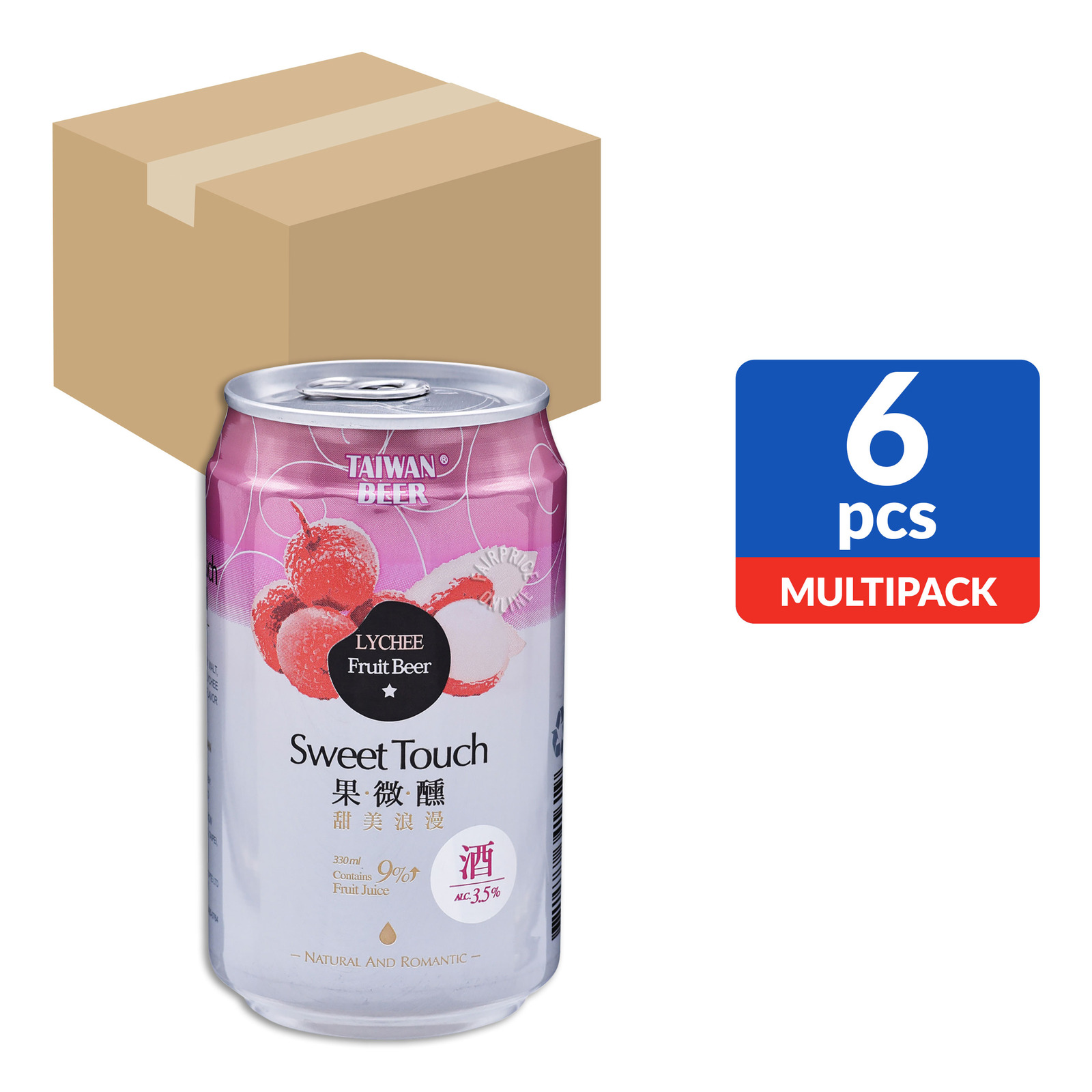 Taiwan Sweet Touch Fruit Can Beer - Lychee
